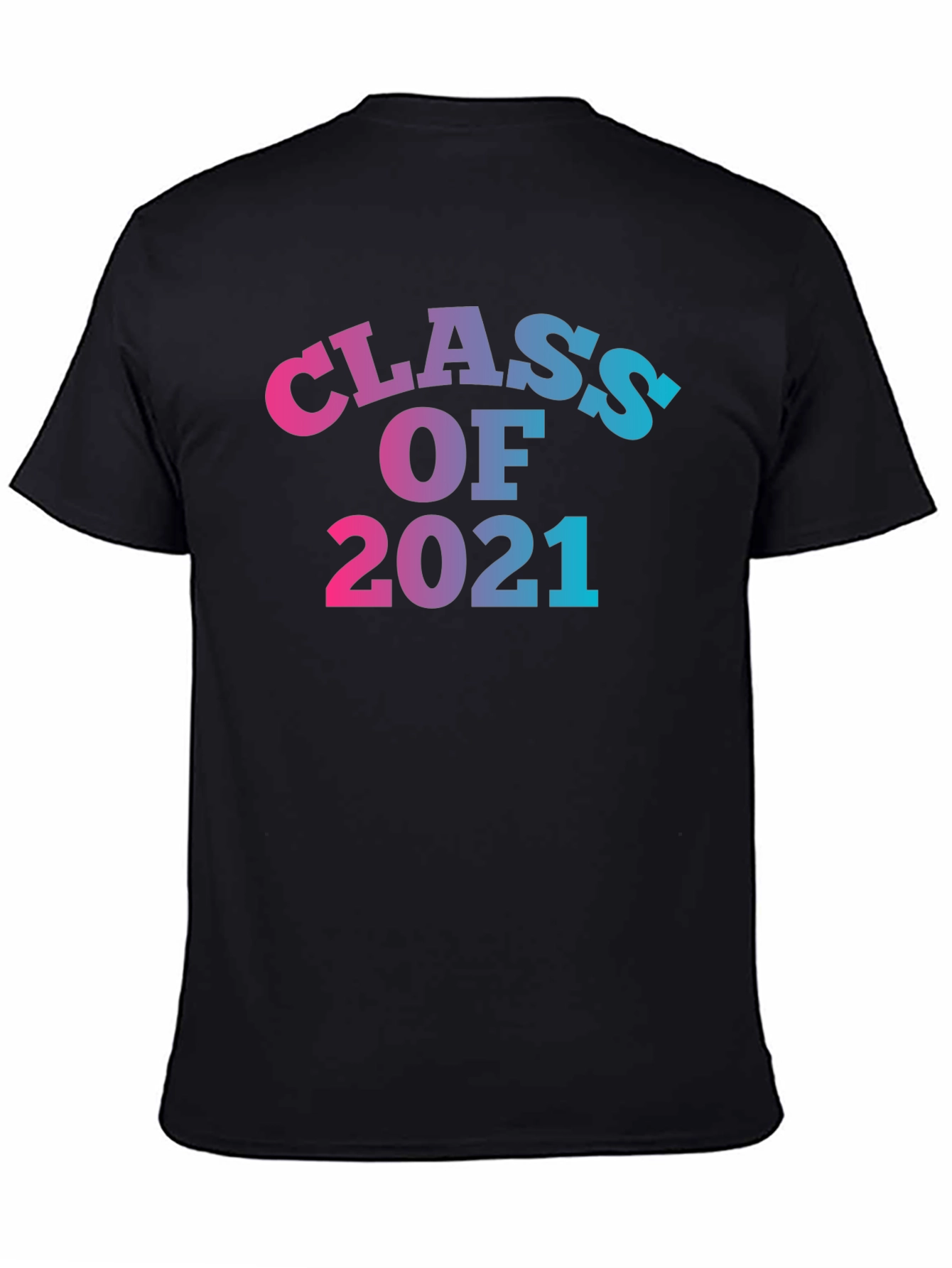 Black Class of 2021 Graduation T-Shirt view 4
