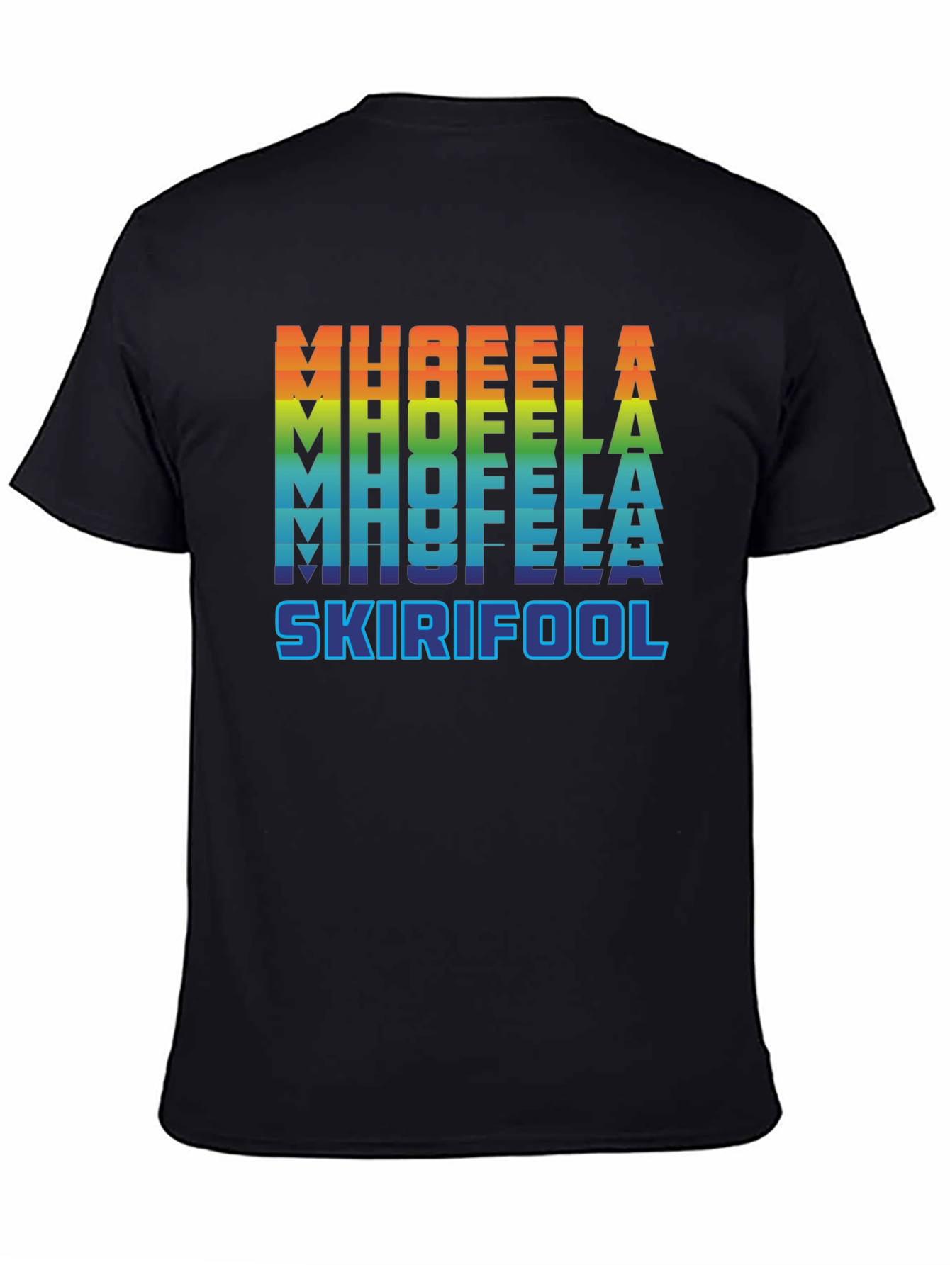 Black MH8FEELA Skirifool Pride T-Shirt view 4