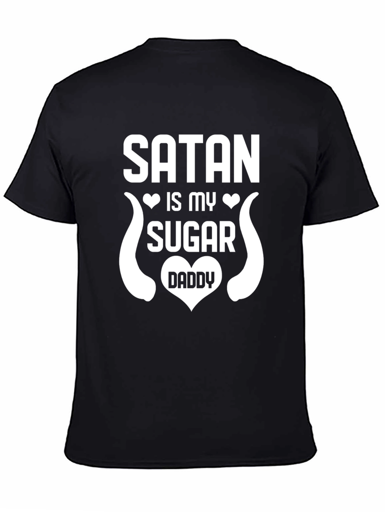 Black Satan is My Sugar Daddy Graphic T-Shirt view 4