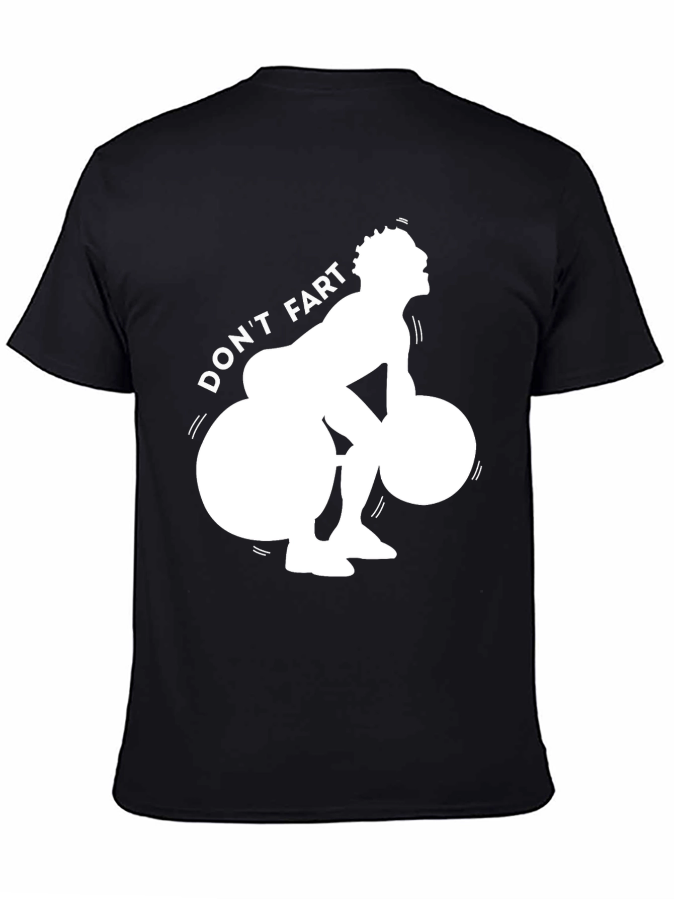 Black Don't Fart Weightlifting Graphic Tee view 4