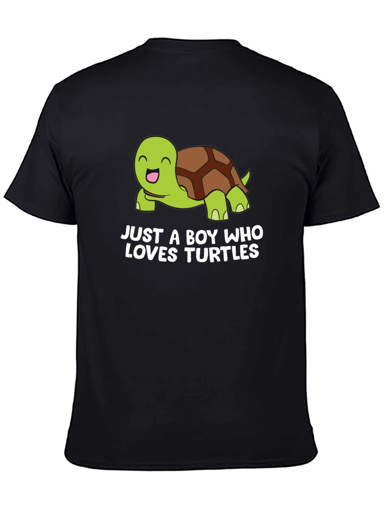 Black Boy's Turtle Lover Graphic T-Shirt view 4