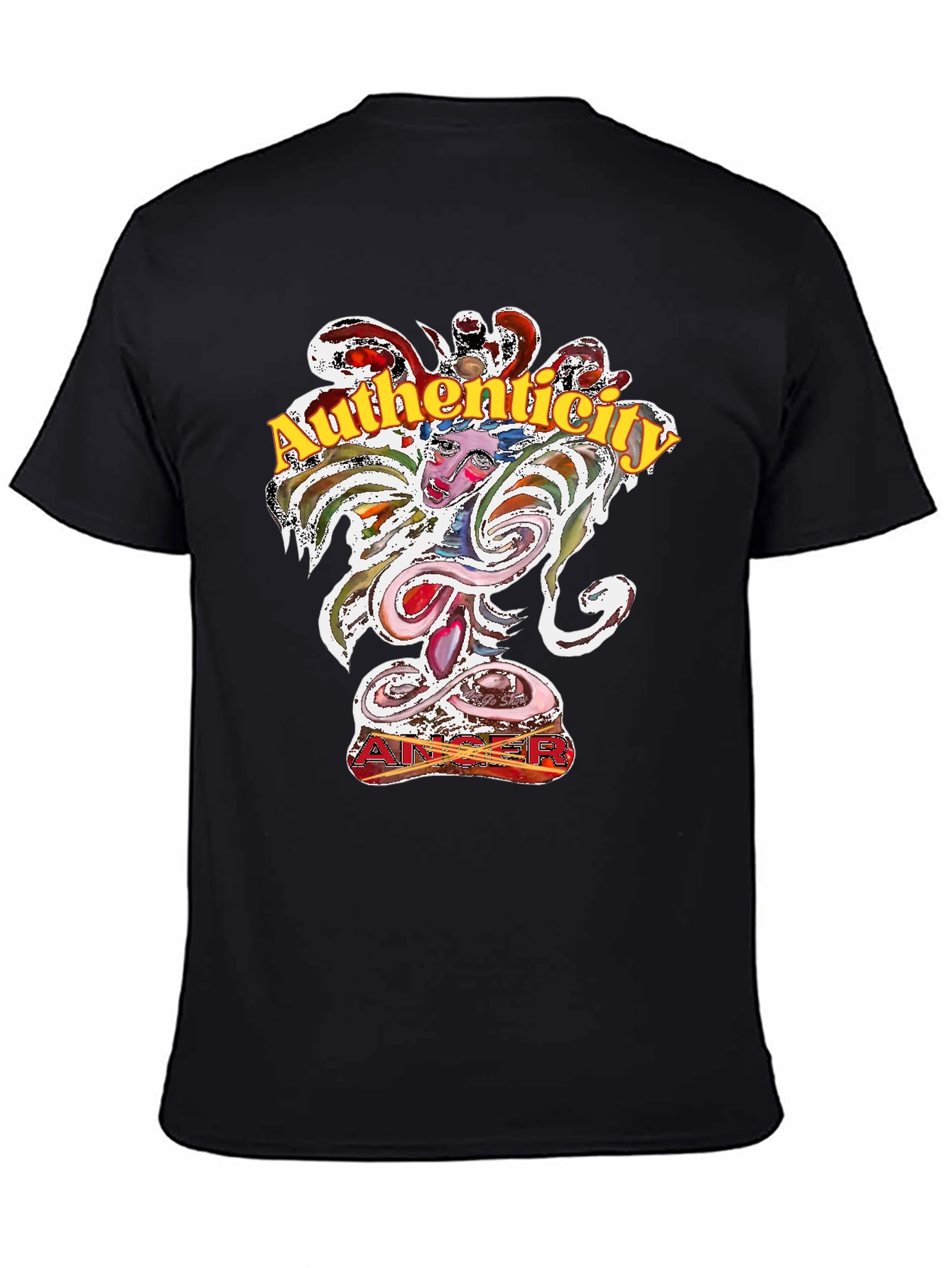 Black Authenticity Men's Graphic T-Shirt view 4