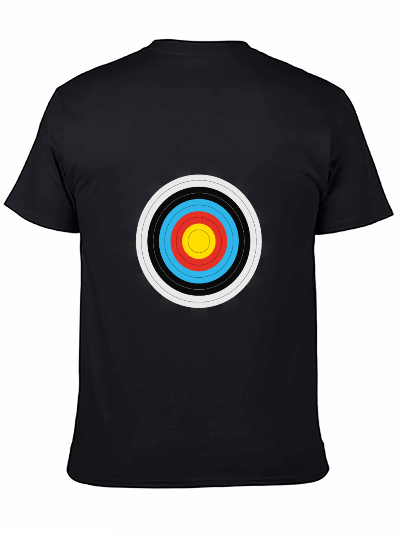 Black Target Print Black T-Shirt view 4
