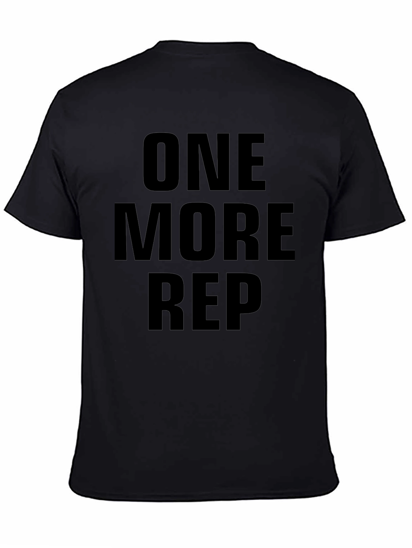 Black One More Rep Black T-Shirt view 4