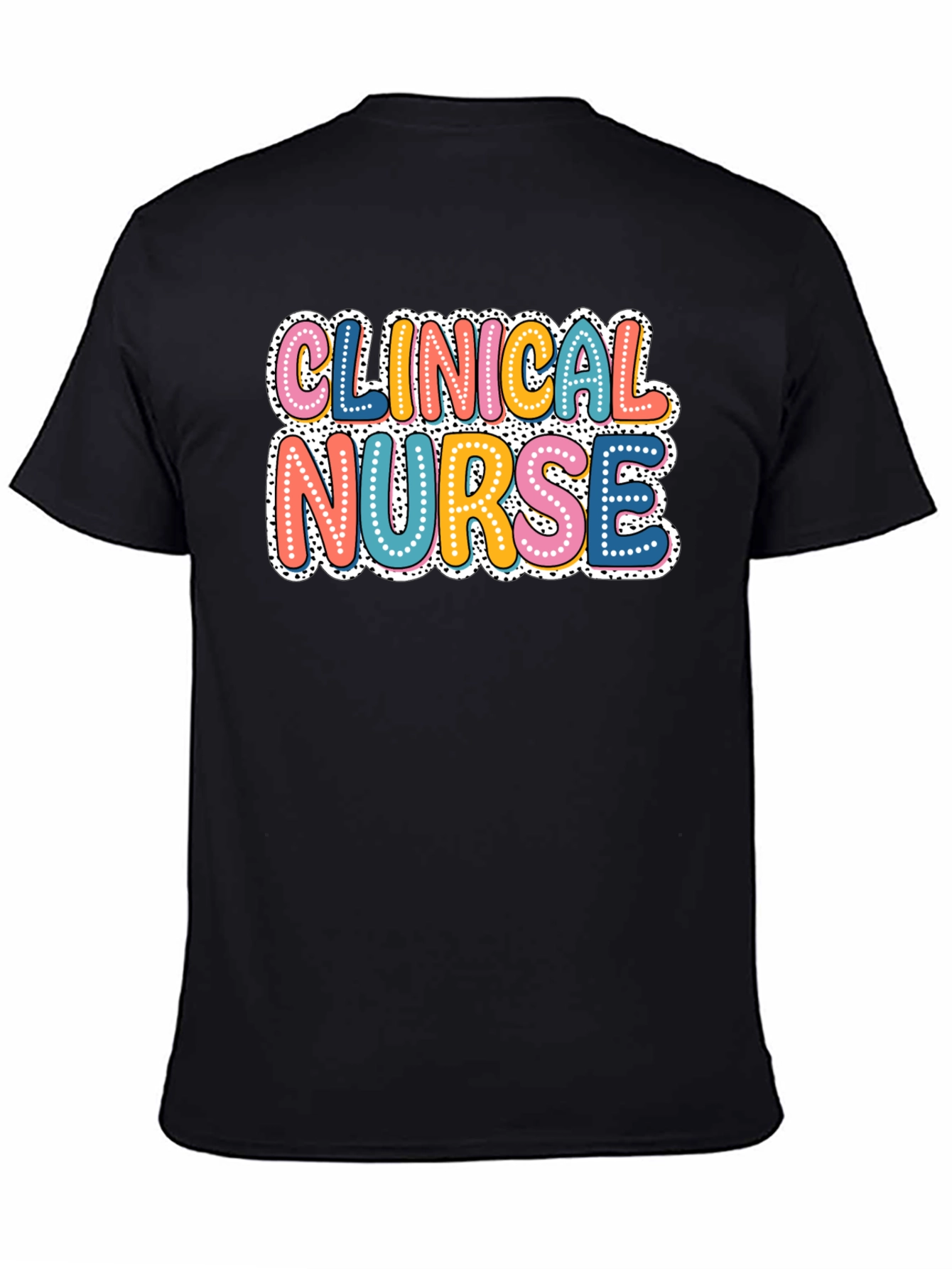 Black Clinical Nurse Graphic T-Shirt view 4