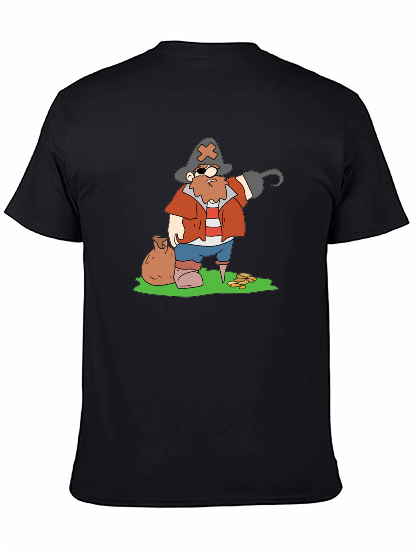 Pirate Cartoon Graphic T-Shirt - 4