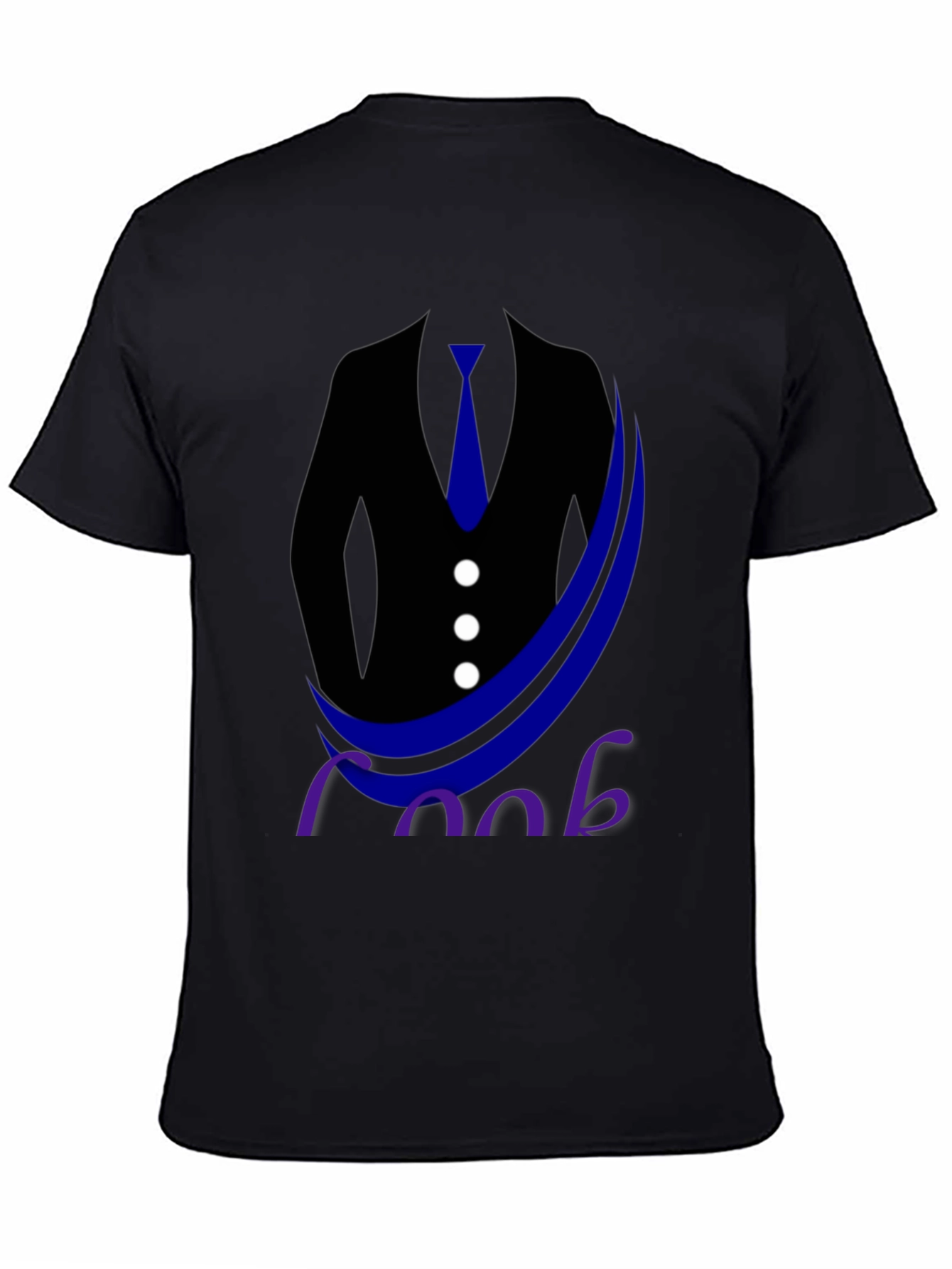 Black Suited Up Tee: Cool & Casual Style view 4