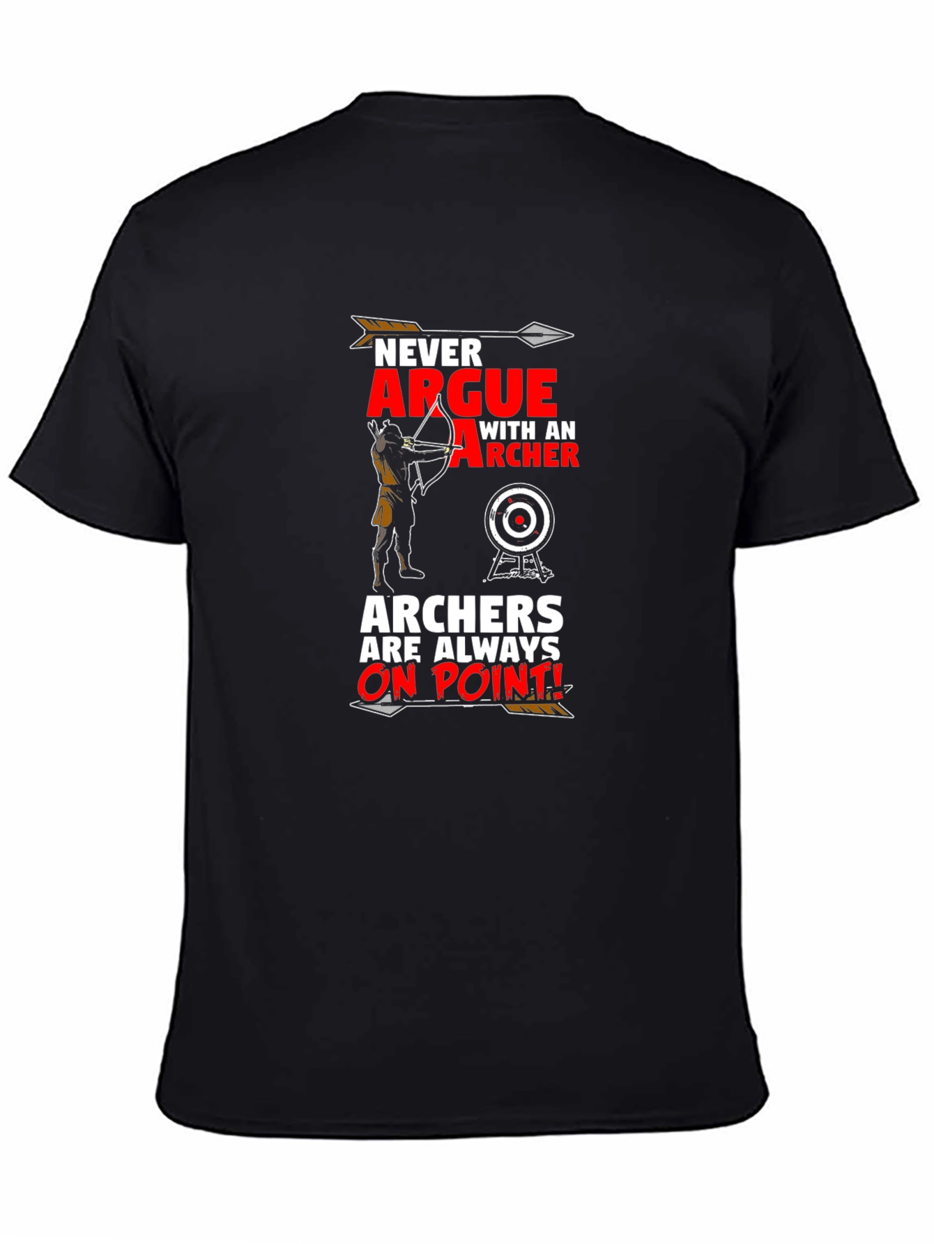 Black Archers Always On Point T-Shirt - Black view 4