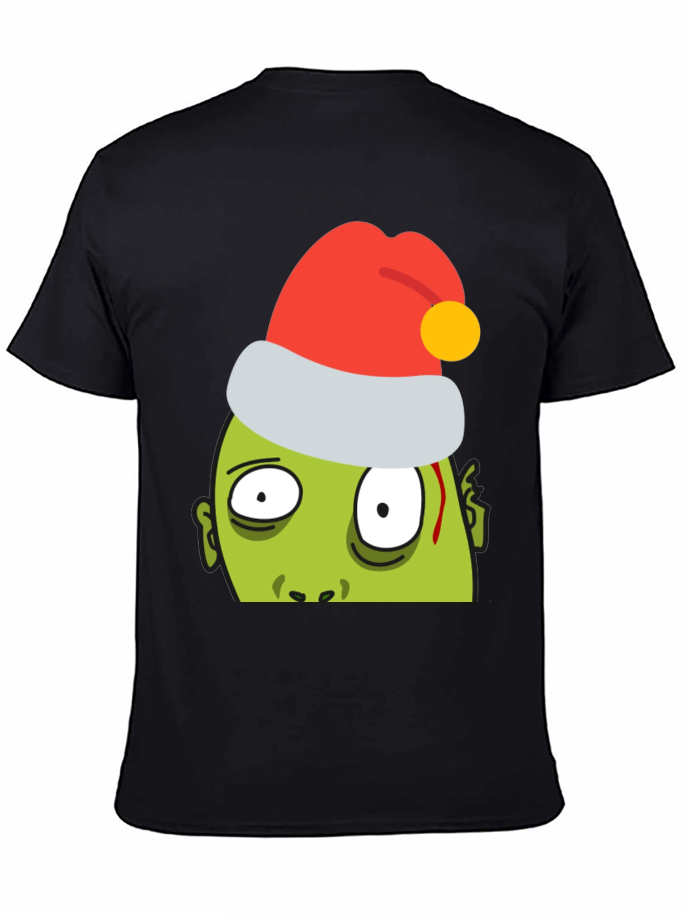 Black Christmas Zombie Graphic Tee view 4