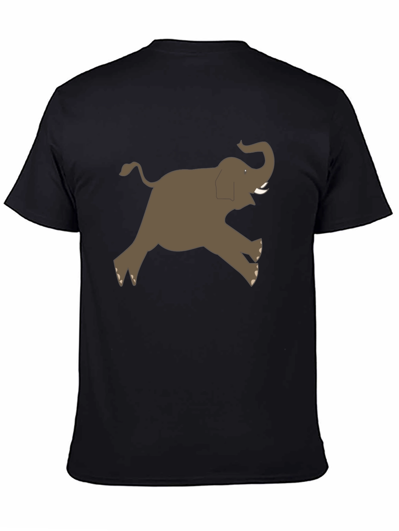 Black Elephant Graphic Tee - Men's Black T-Shirt view 4