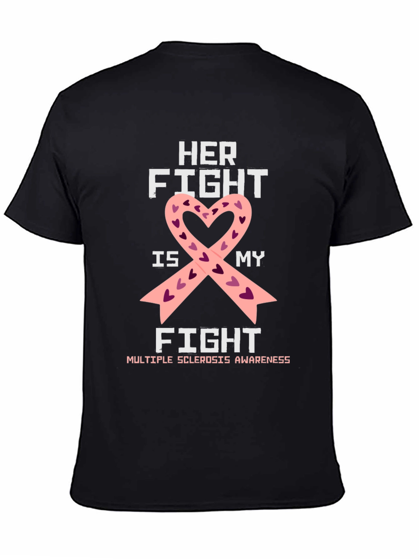 Black Her Fight Is My Fight Awareness T-Shirt view 4