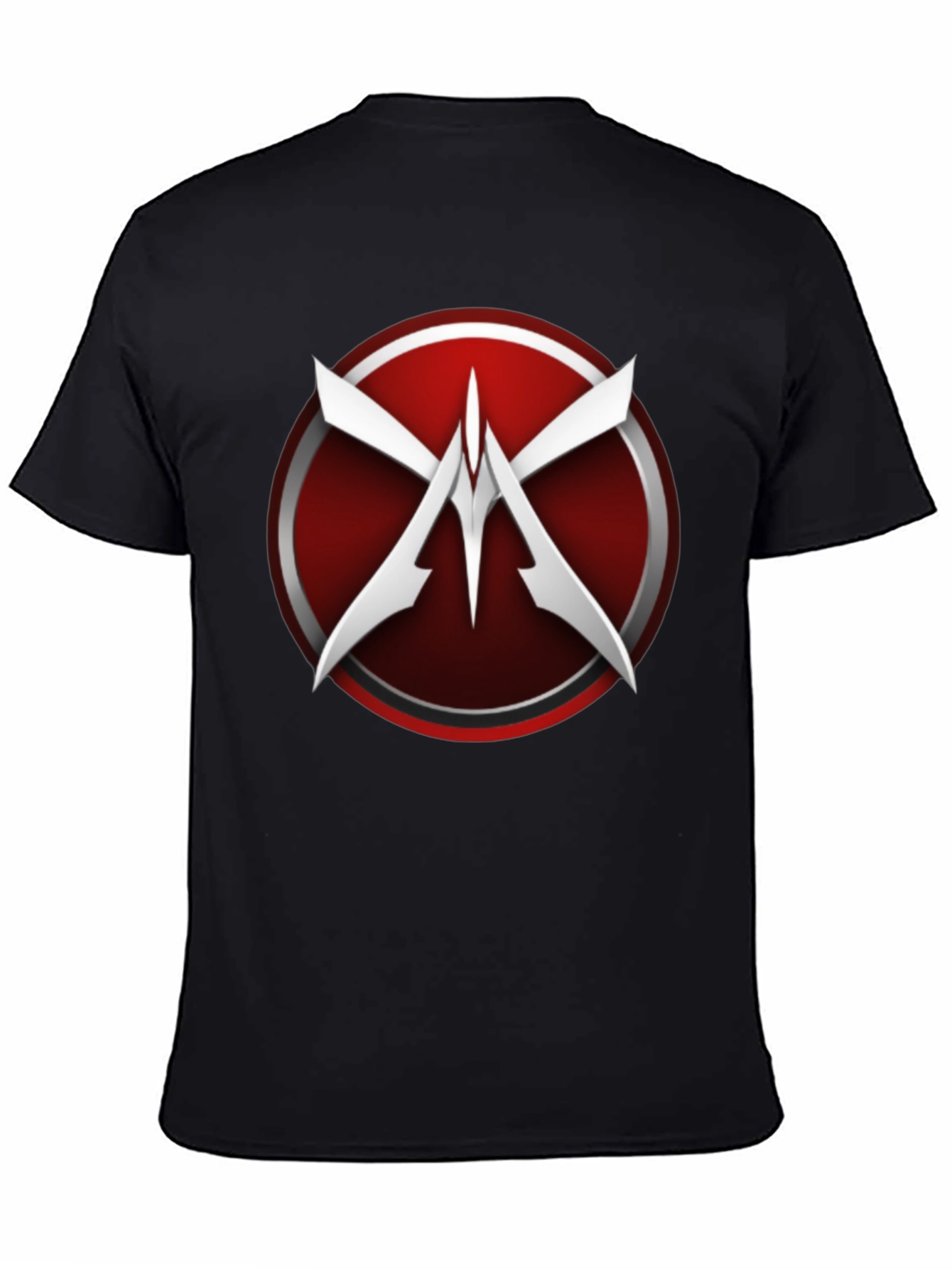 Black Abstract Metal X Logo Black T-Shirt view 4