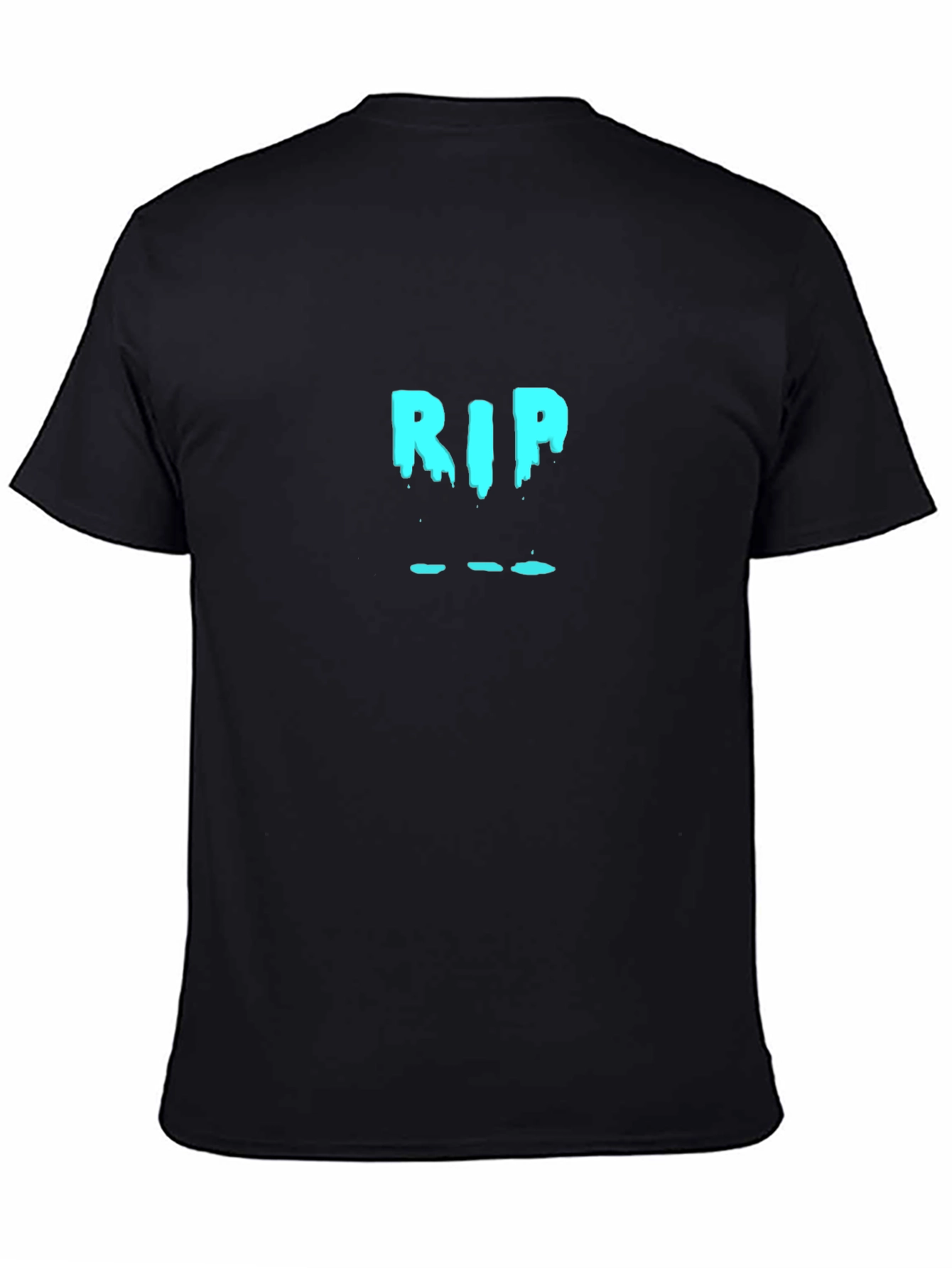 Black RIP Graphic Black T-Shirt - Men's Fashion Tee view 4