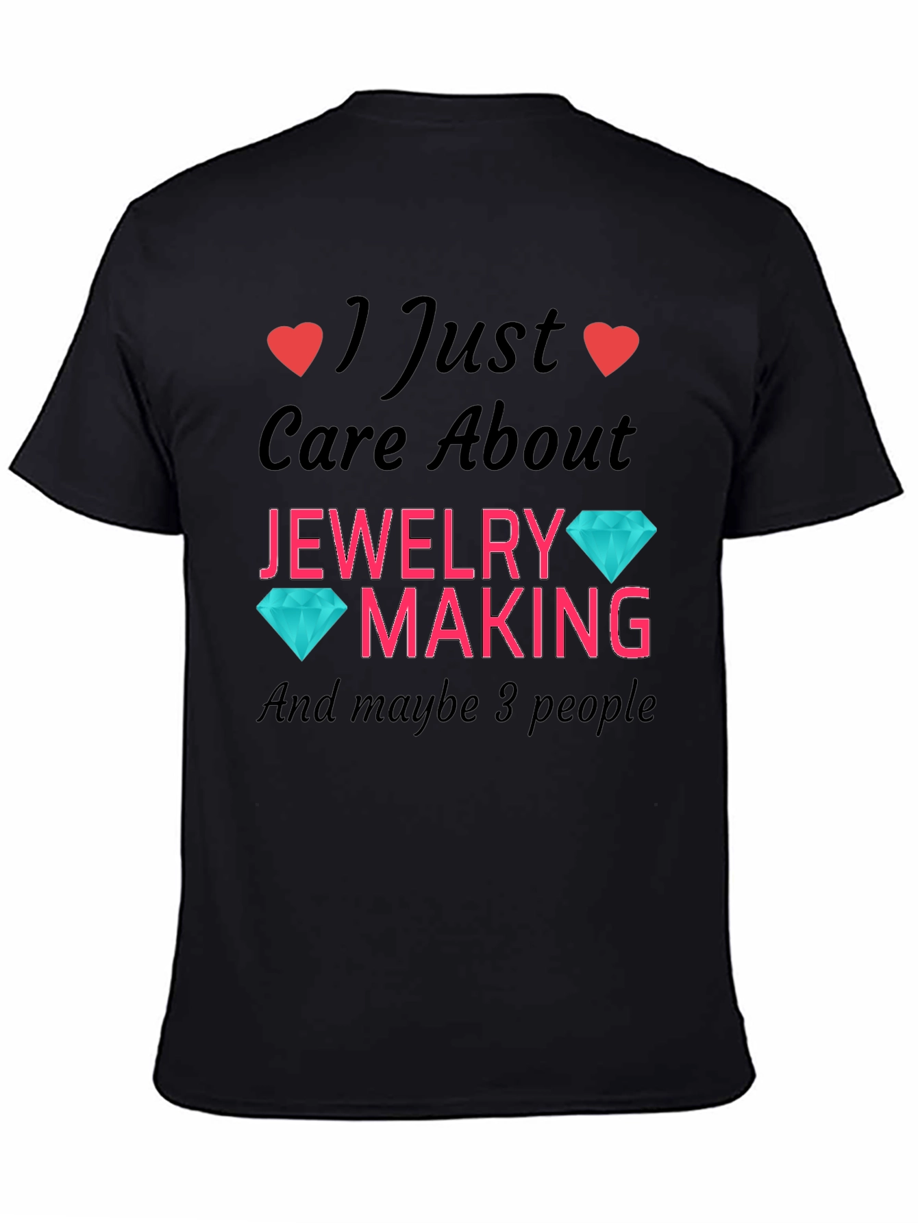 Black Jewelry Making Lover T-Shirt view 4