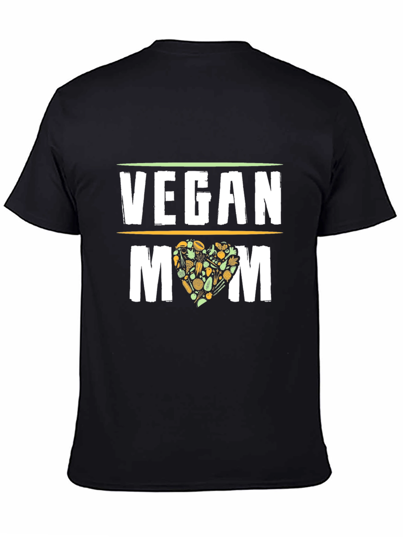 Vegan Mom T-Shirt - Black Graphic Tee - 4