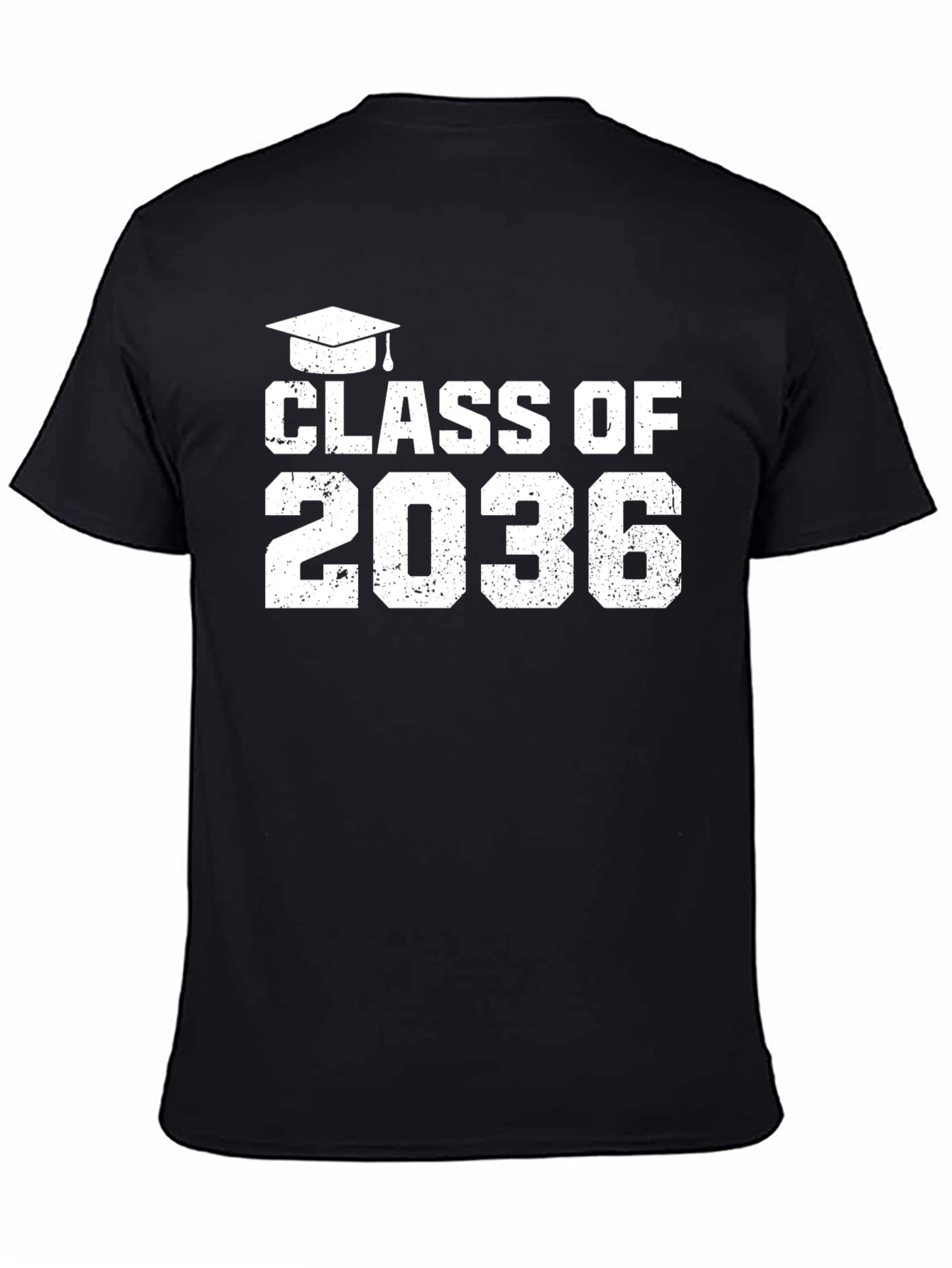 Black Class of 2036 Graduation T-Shirt view 4