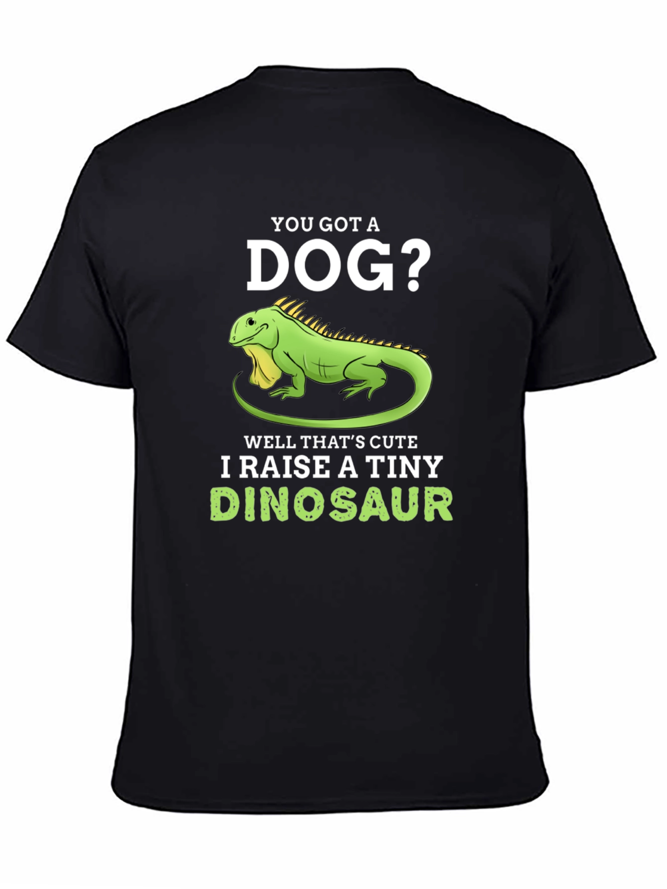 Black I Raise A Tiny Dinosaur T-Shirt, Reptile Lover Tee view 4