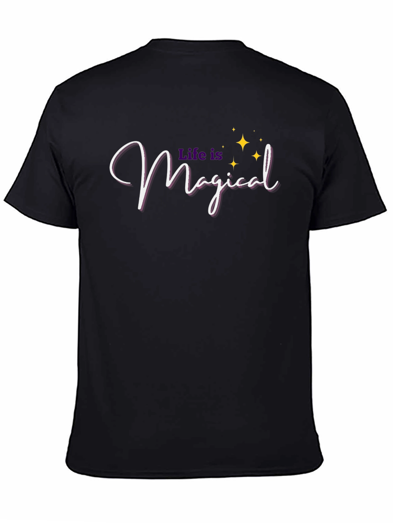 Black Life is Magical T-Shirt - Trendy Graphic Tee view 4