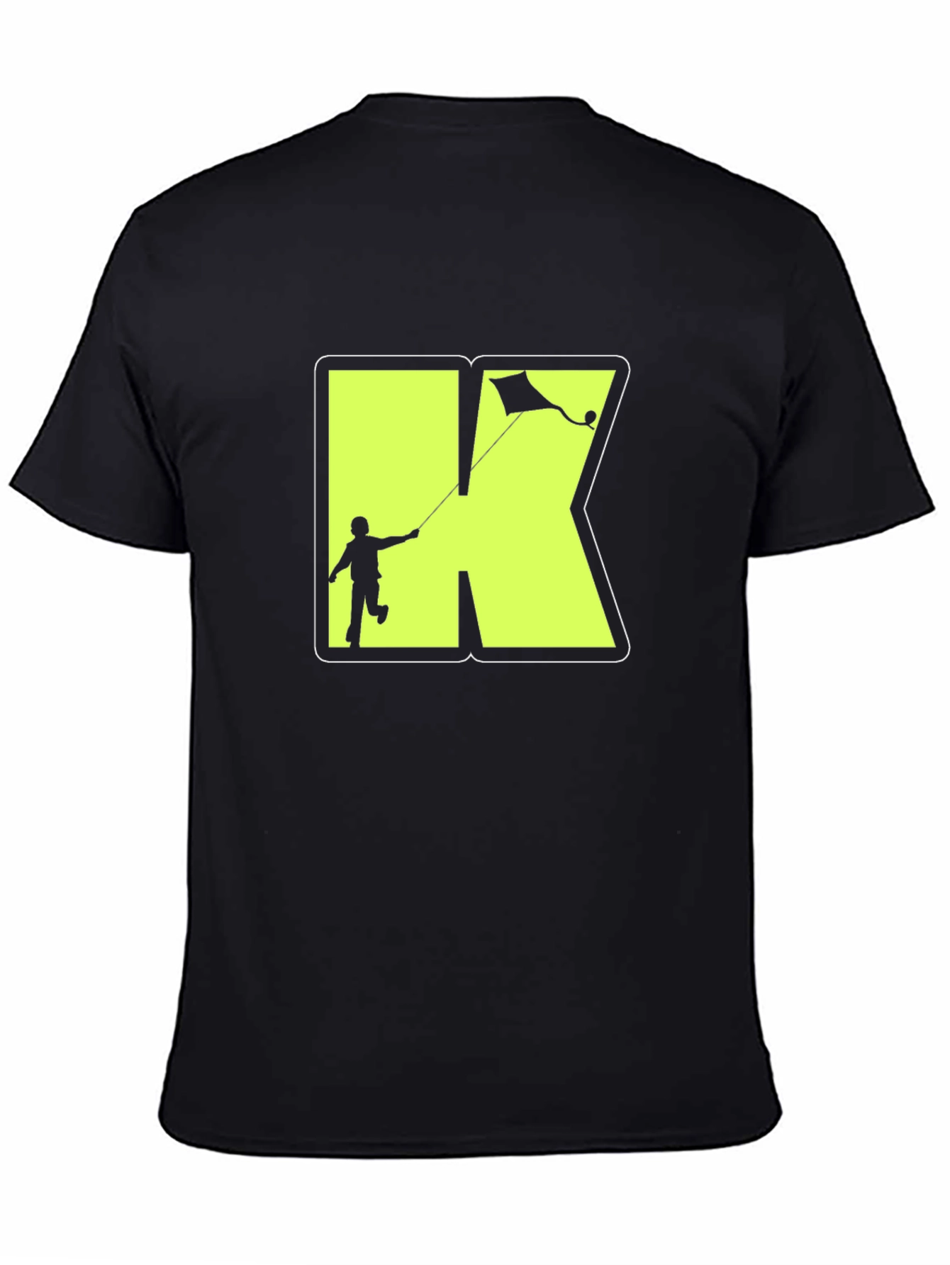Black Kite Kid Tee: Stylish Cotton Graphic T-Shirt view 4