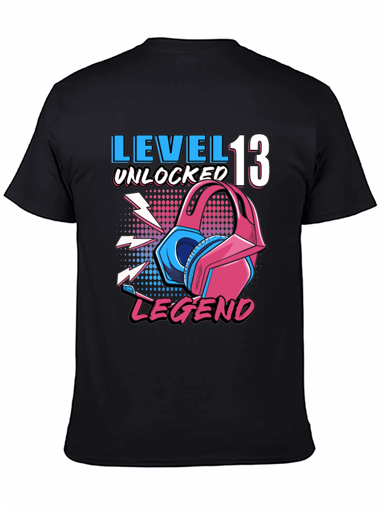 Black Level 13 Unlocked Legend Gamer T-Shirt view 4