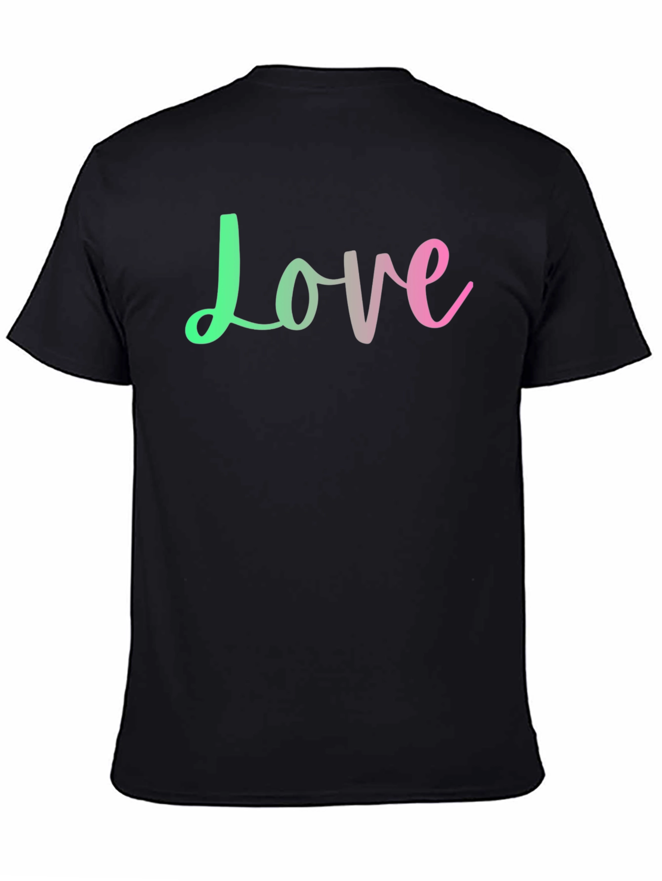 Black Love Graphic Black T-Shirt view 4