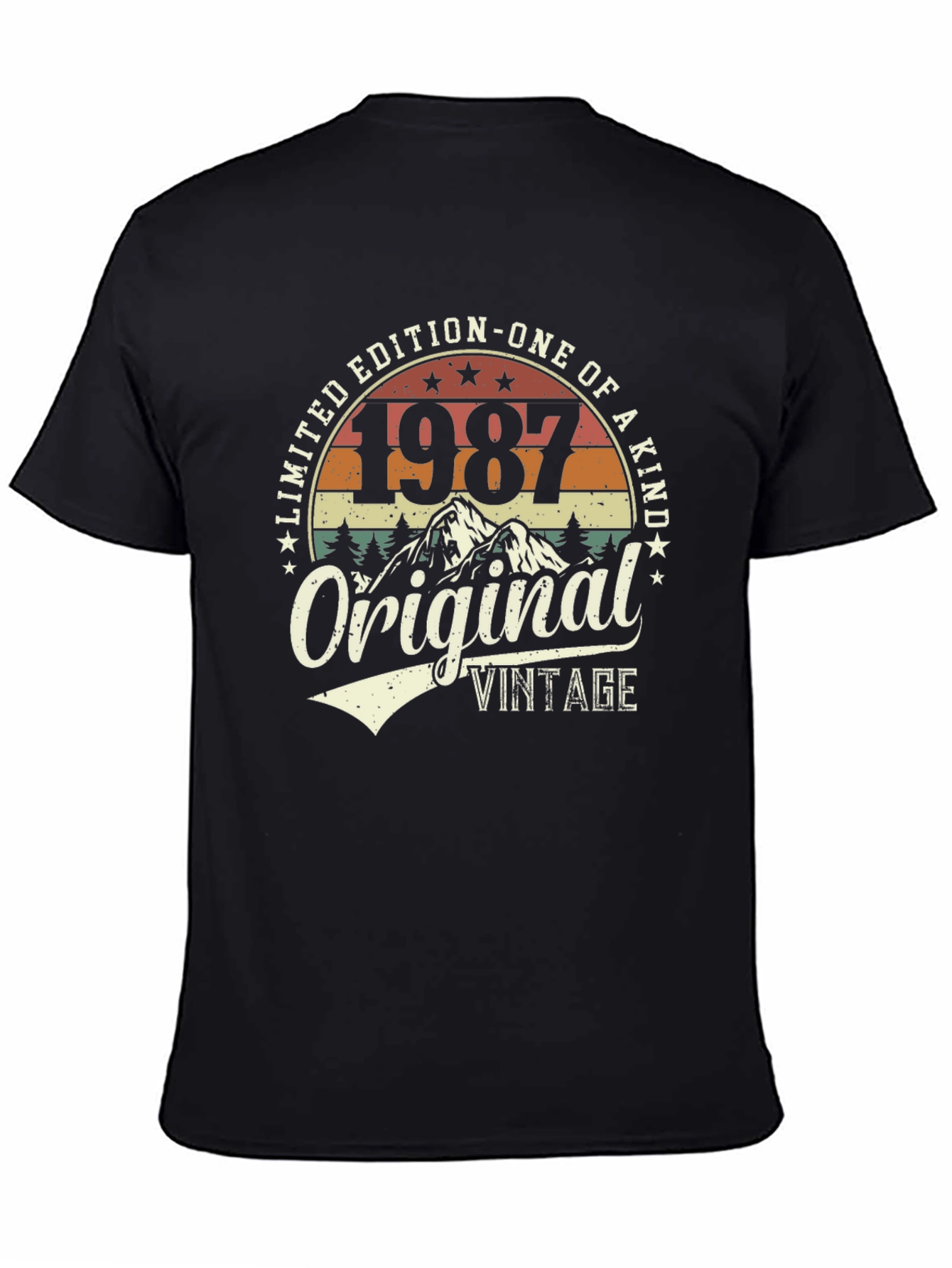 Black 1987 Vintage Limited Edition T-Shirt view 4