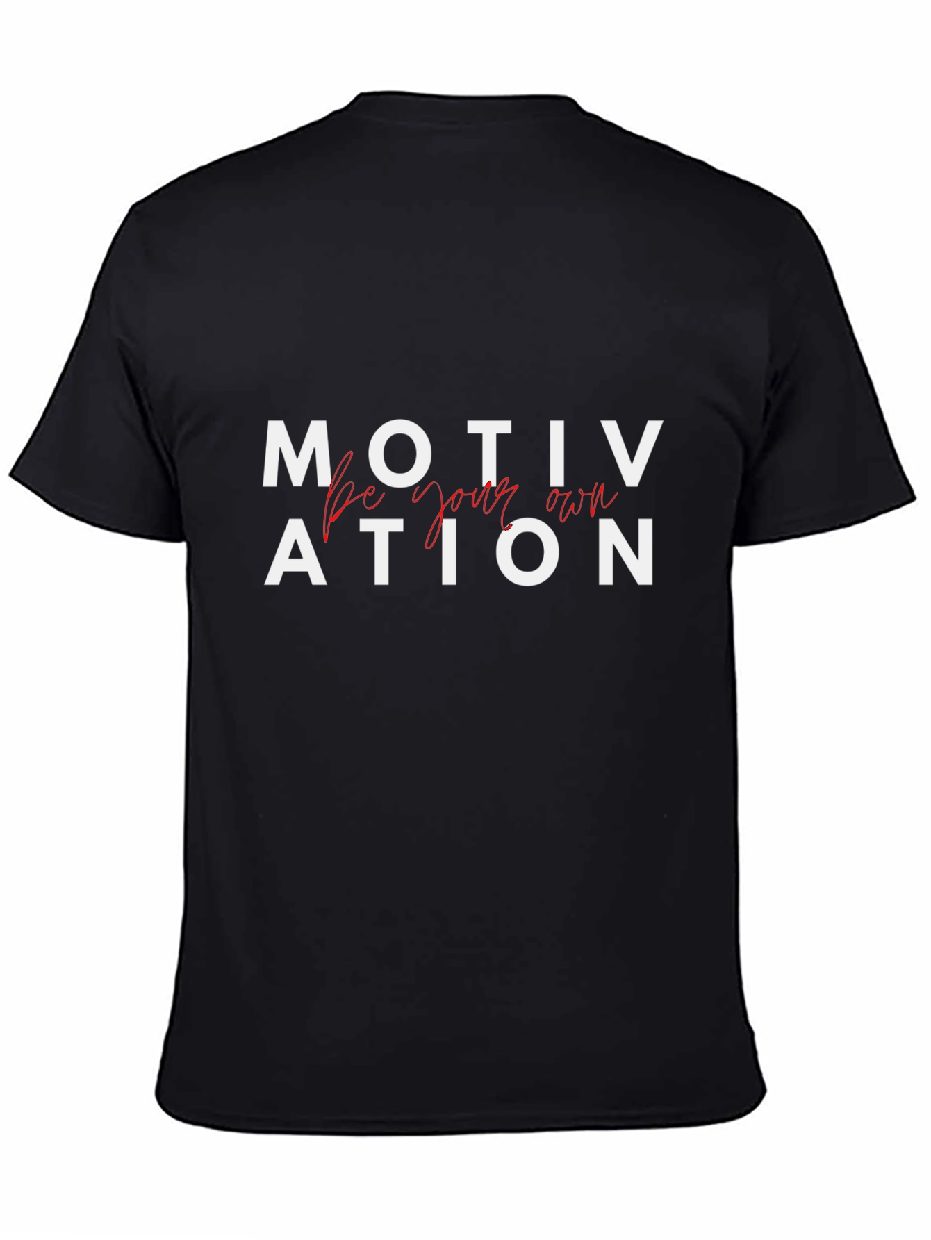 Black Motivational Black Graphic Tee - Be Your Own! view 4
