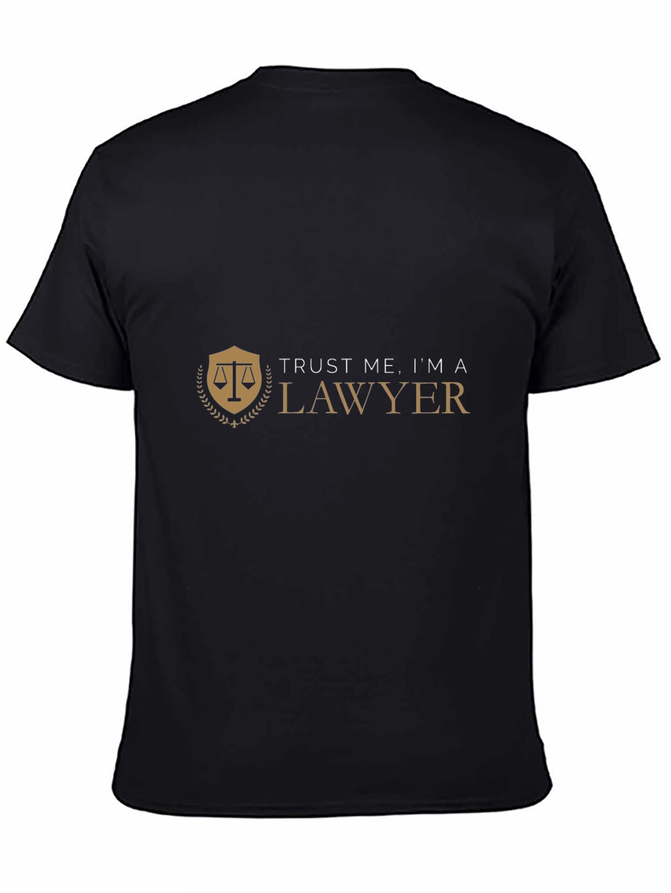 Black Trust Me I'm A Lawyer T-Shirt view 4