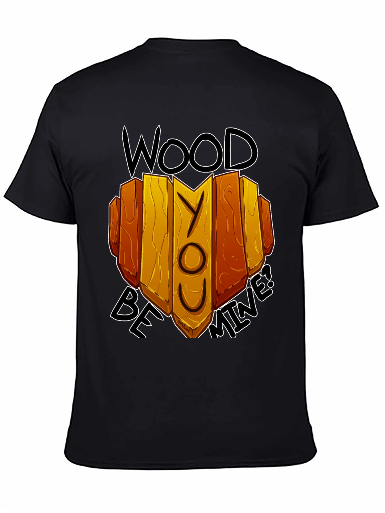 Black Wood Be Mine Graphic Tee view 4