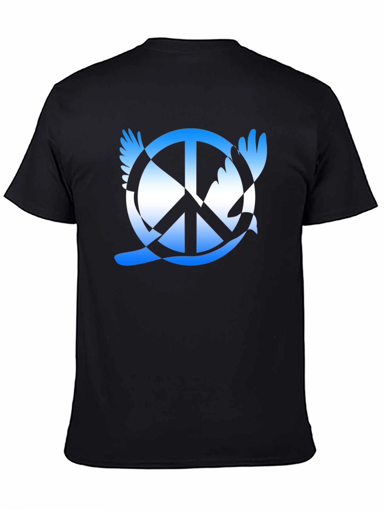 Black Peace Dove Graphic T-Shirt - Black view 4