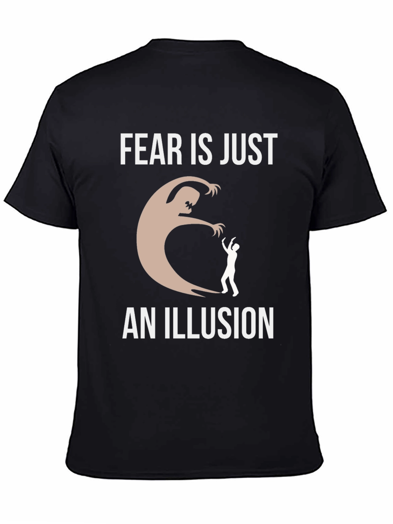 Black Fear Is Just An Illusion Graphic T-Shirt view 4