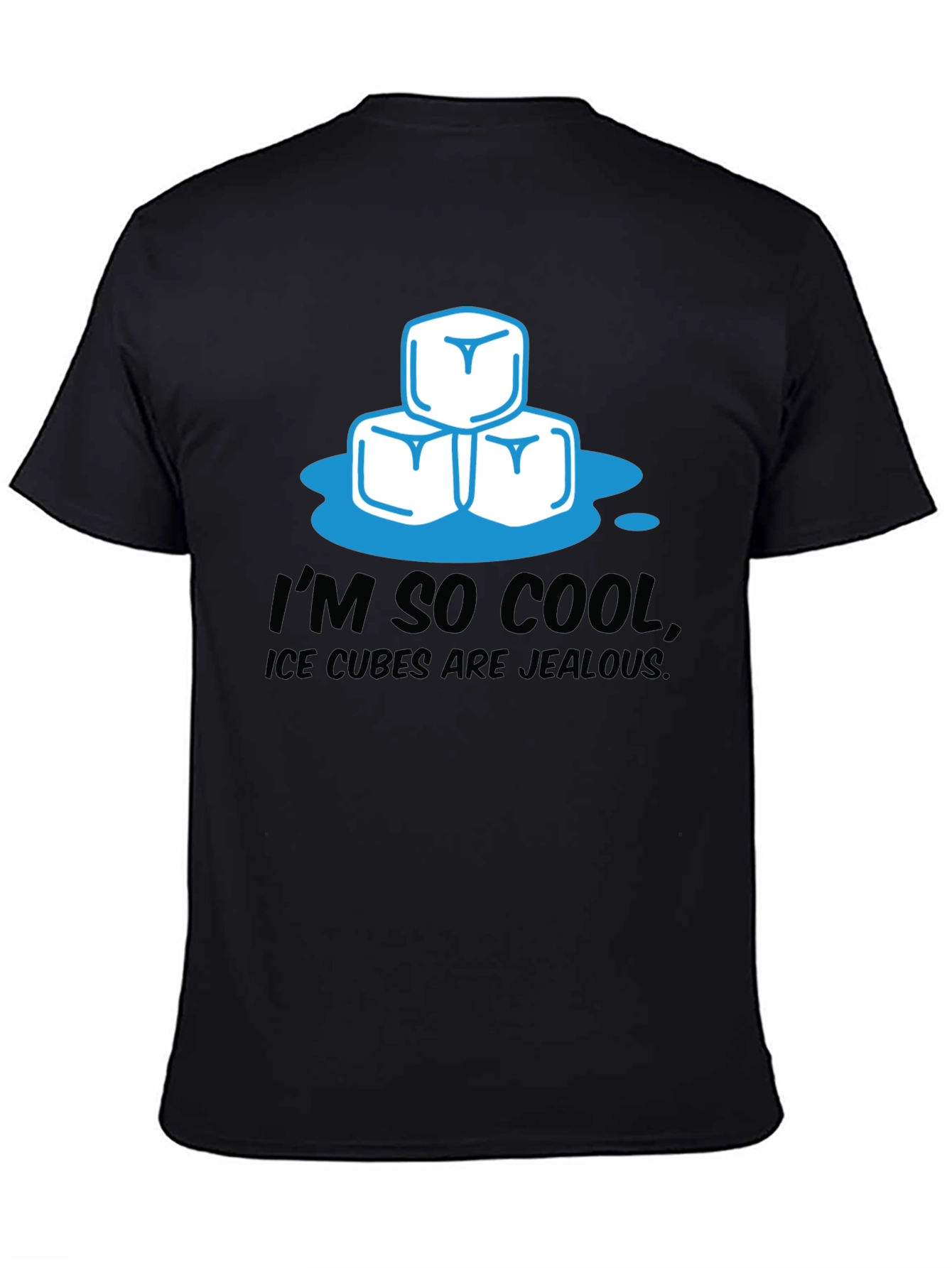 Black I'm So Cool Ice Cubes Graphic Tee view 4