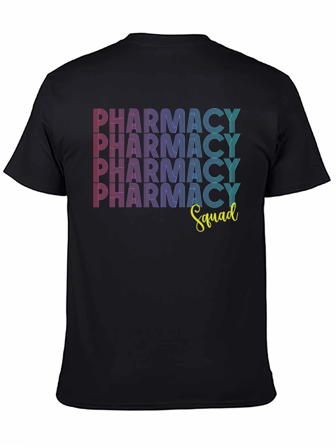 Black Pharmacy Squad Graphic Tee - Trendy & Comfortable view 4