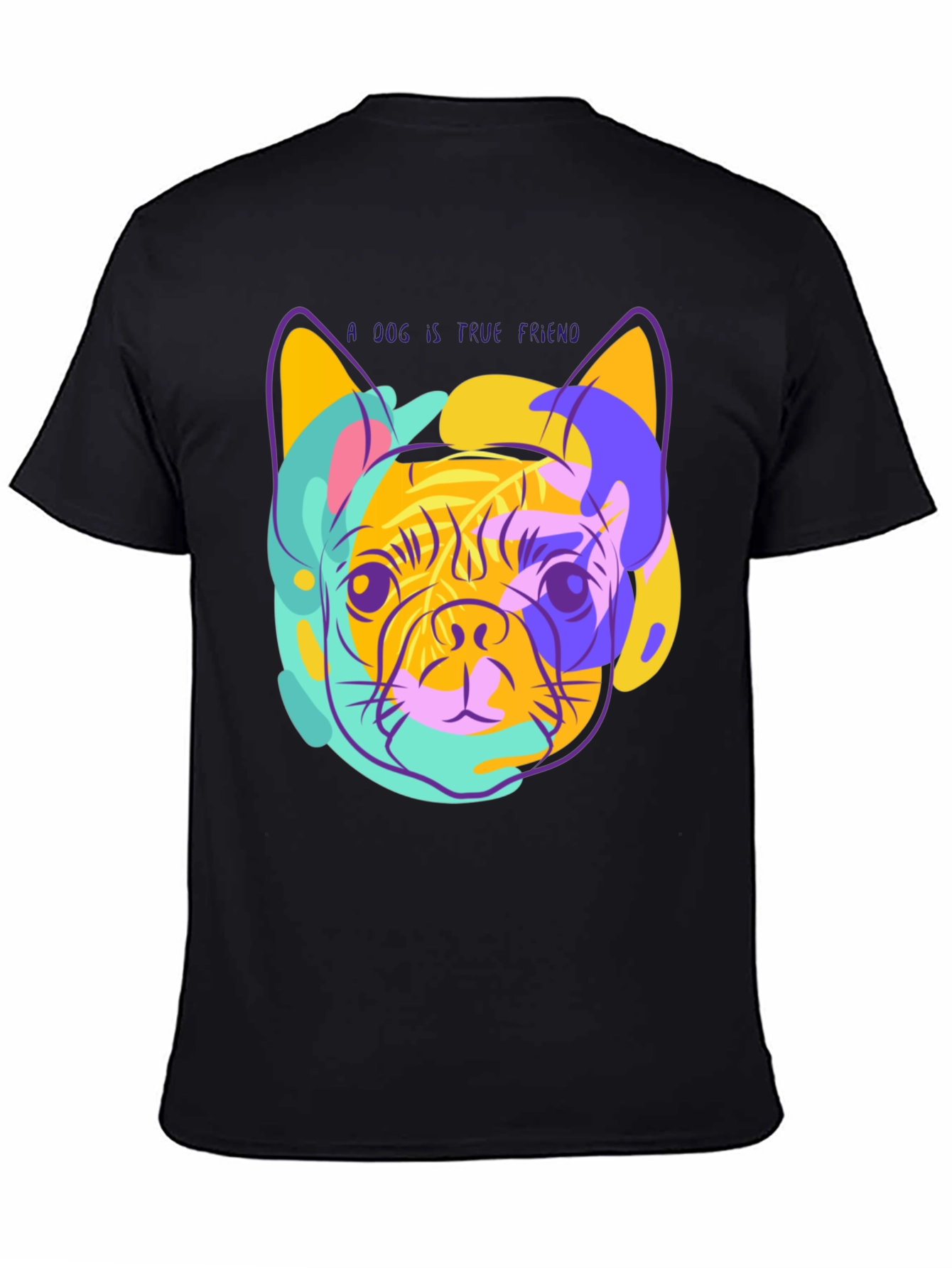 Black Dog is True Friend Graphic Tee view 4