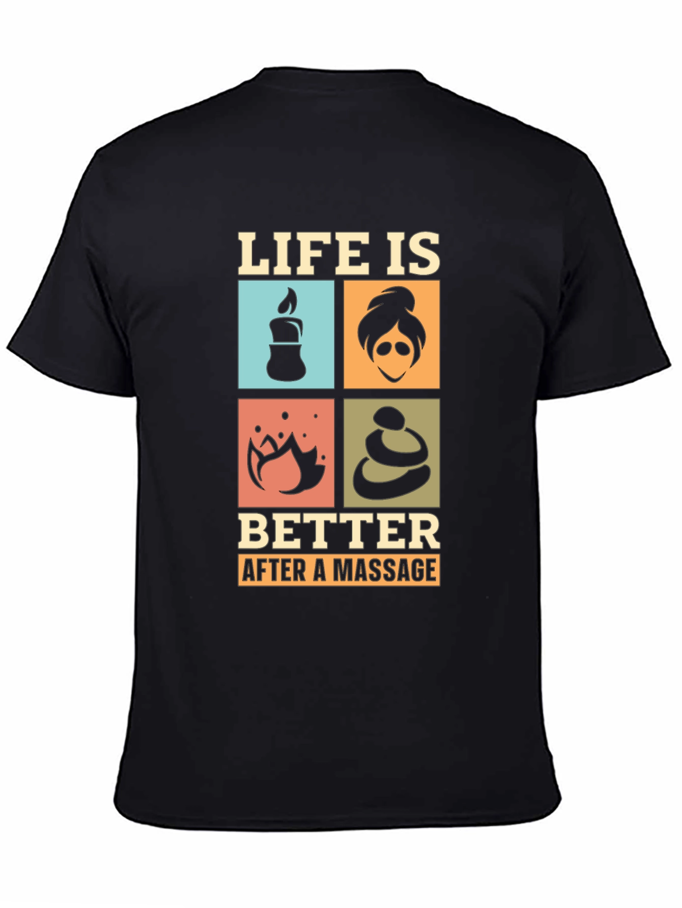 Black Life is Better After a Massage T-Shirt view 4