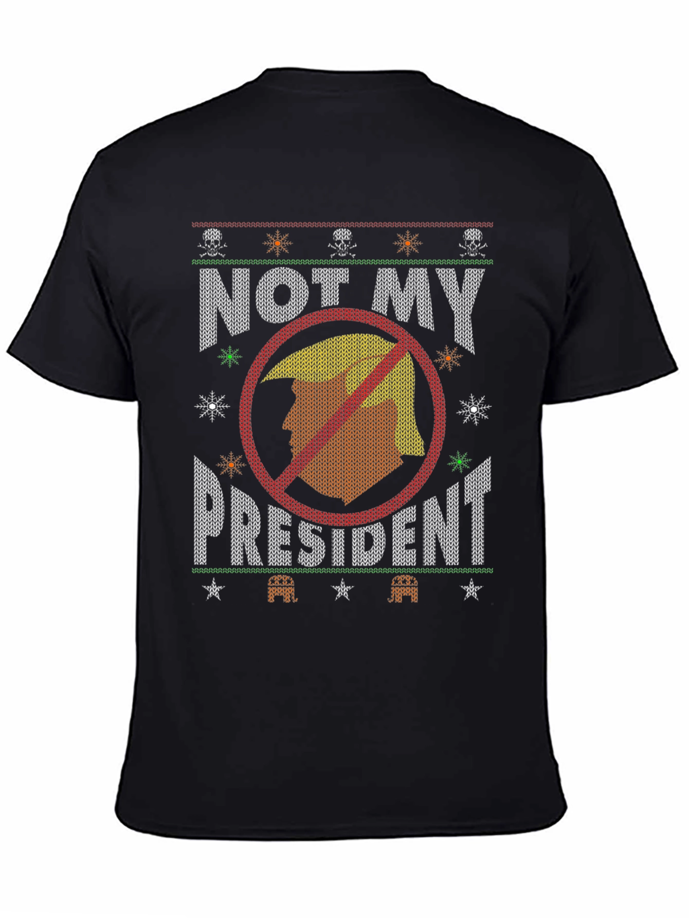 Black "Not My President" Graphic T-Shirt view 4