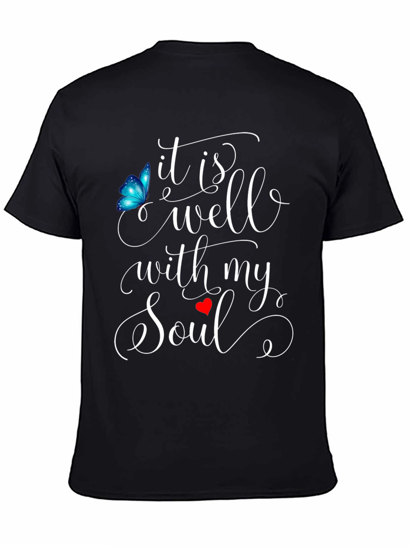 Black It Is Well With My Soul Graphic Tee view 4