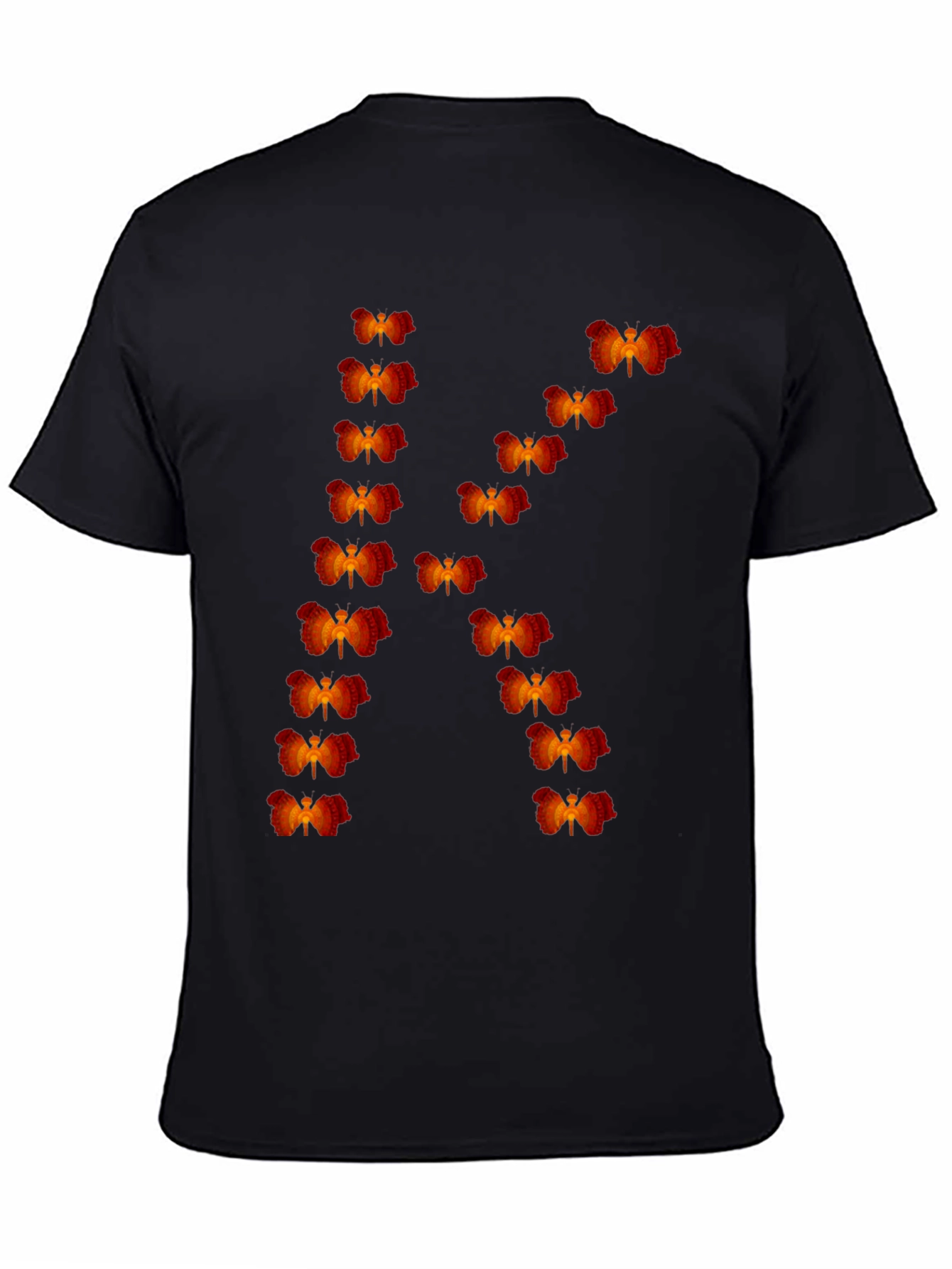 Black Phoenix Initial "K" Graphic Tee - Premium Cotton view 4