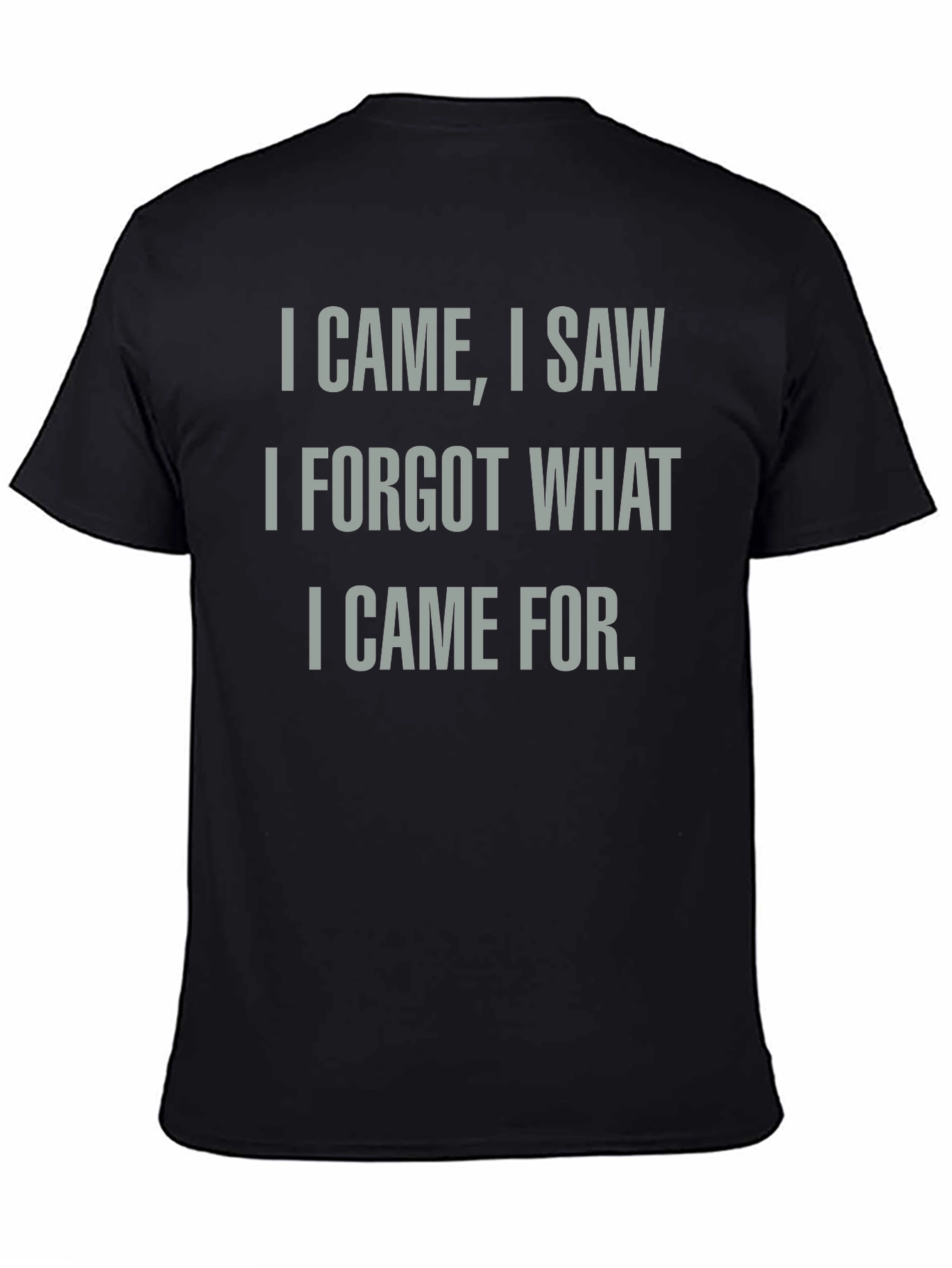 Black Funny I Came I Saw I Forgot T-Shirt view 4