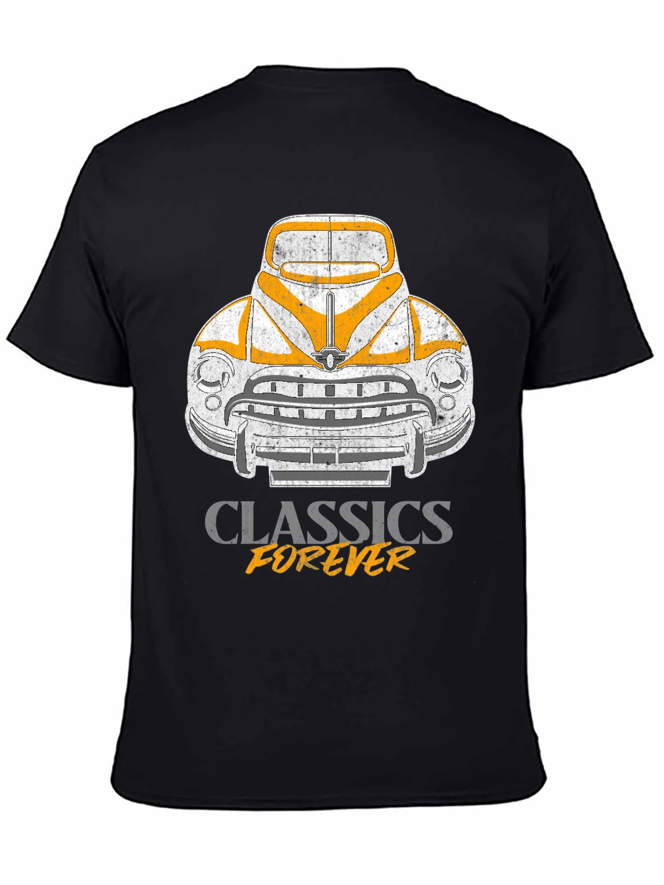 Black Classic Car Graphic T-Shirt - Forever in Style view 4