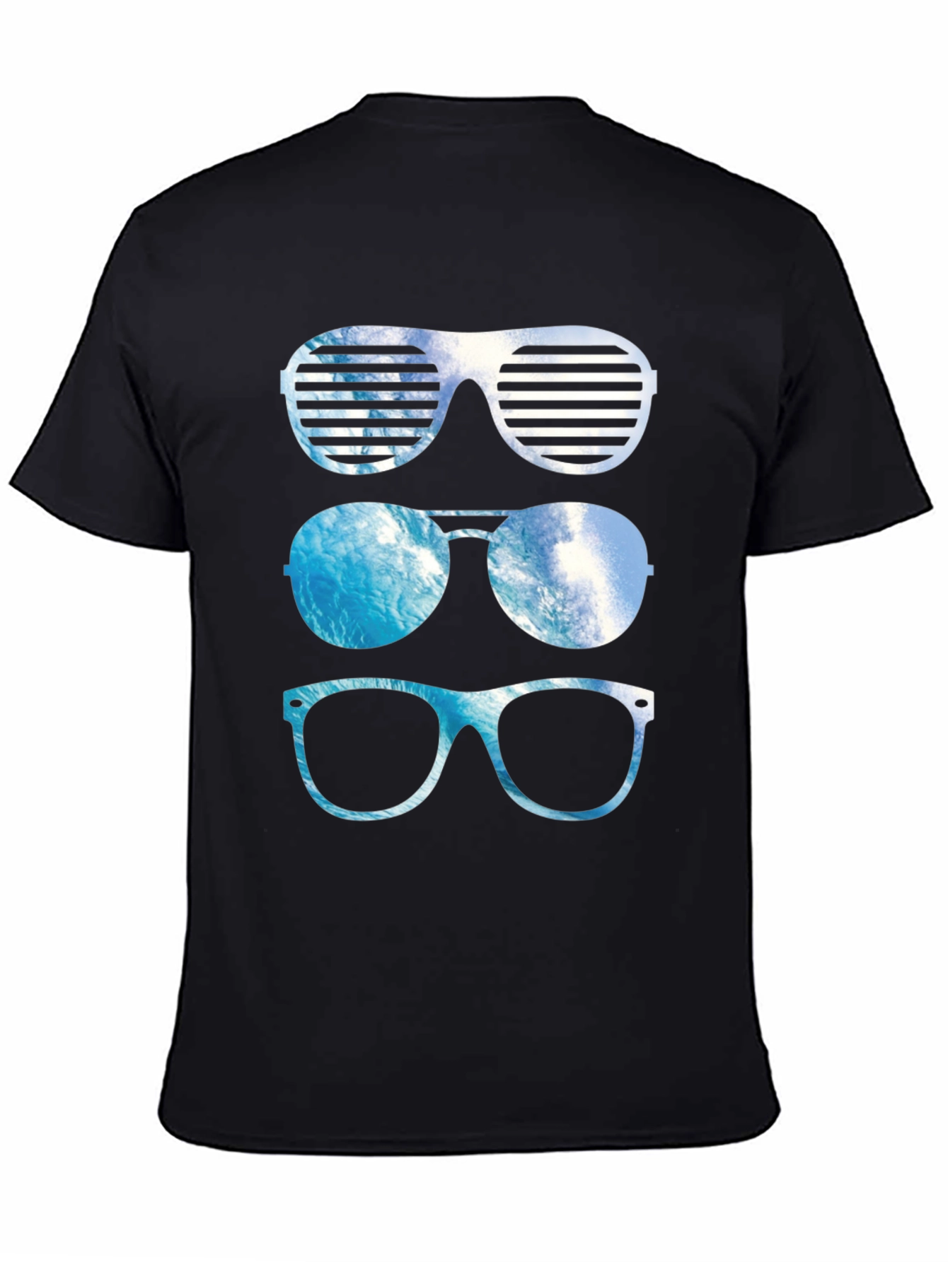 Black Cool Shades Graphic Tee view 4