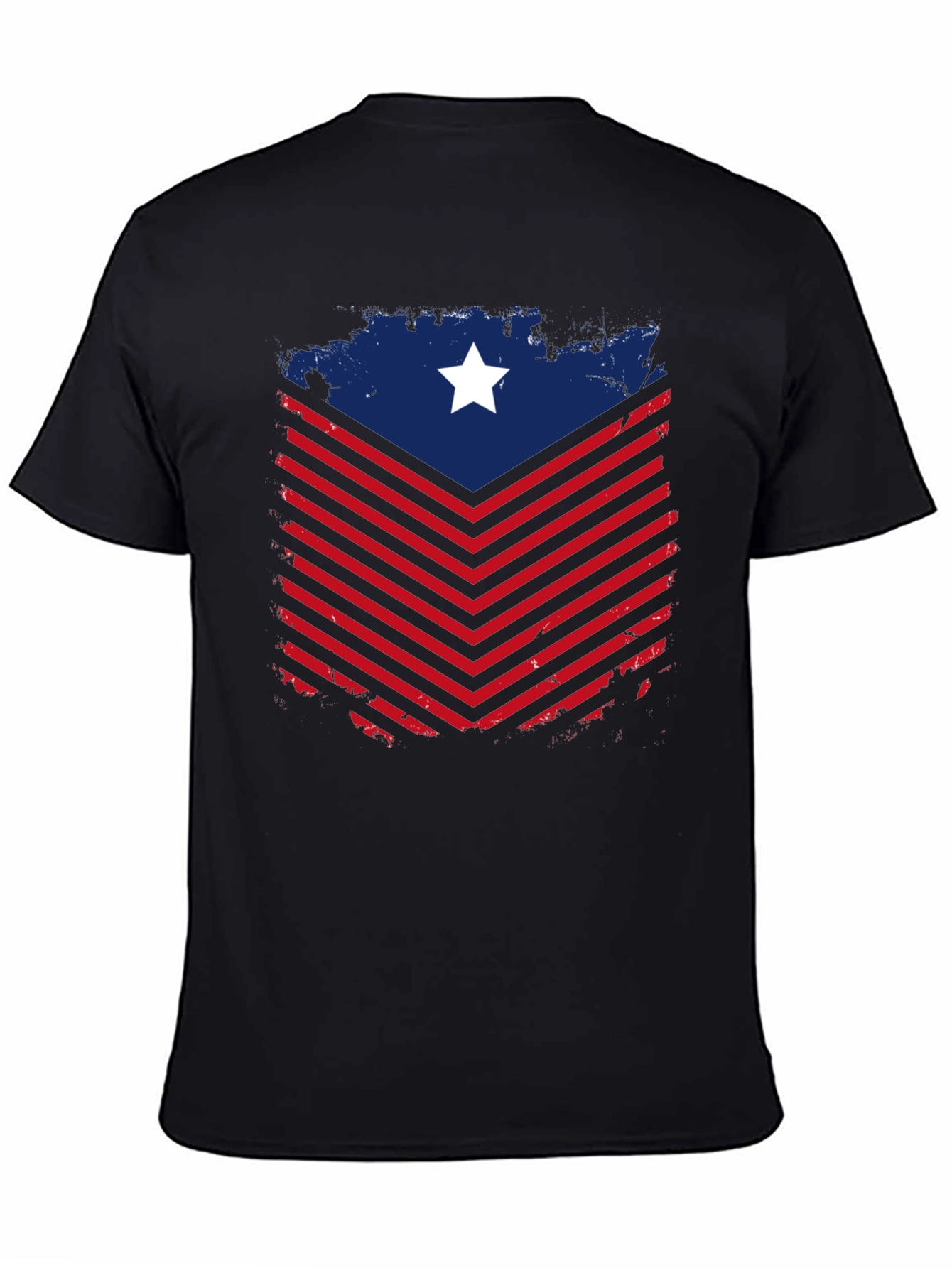 Black American Patriot Graphic Tee view 4