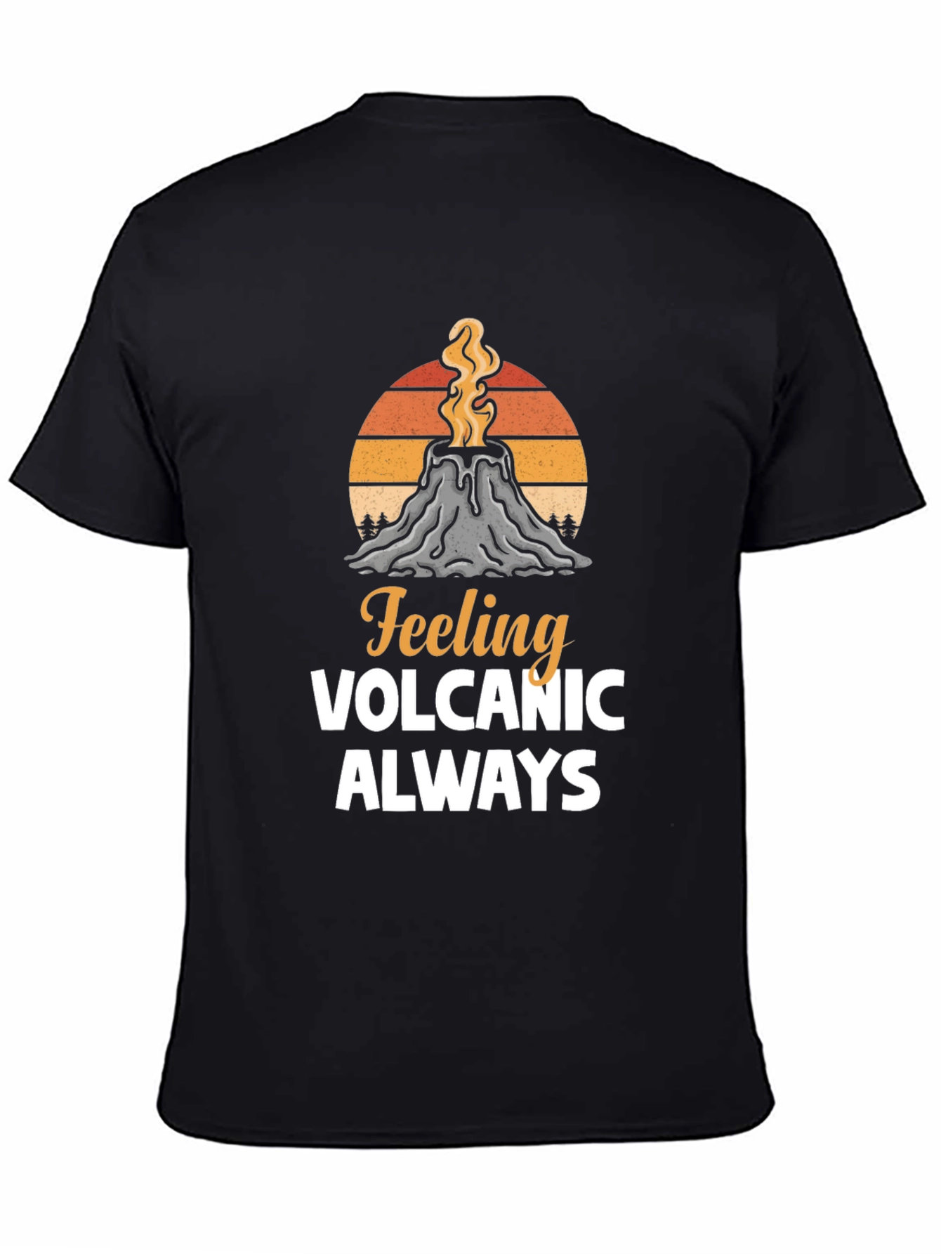 Black Feeling Volcanic Graphic T-Shirt view 4