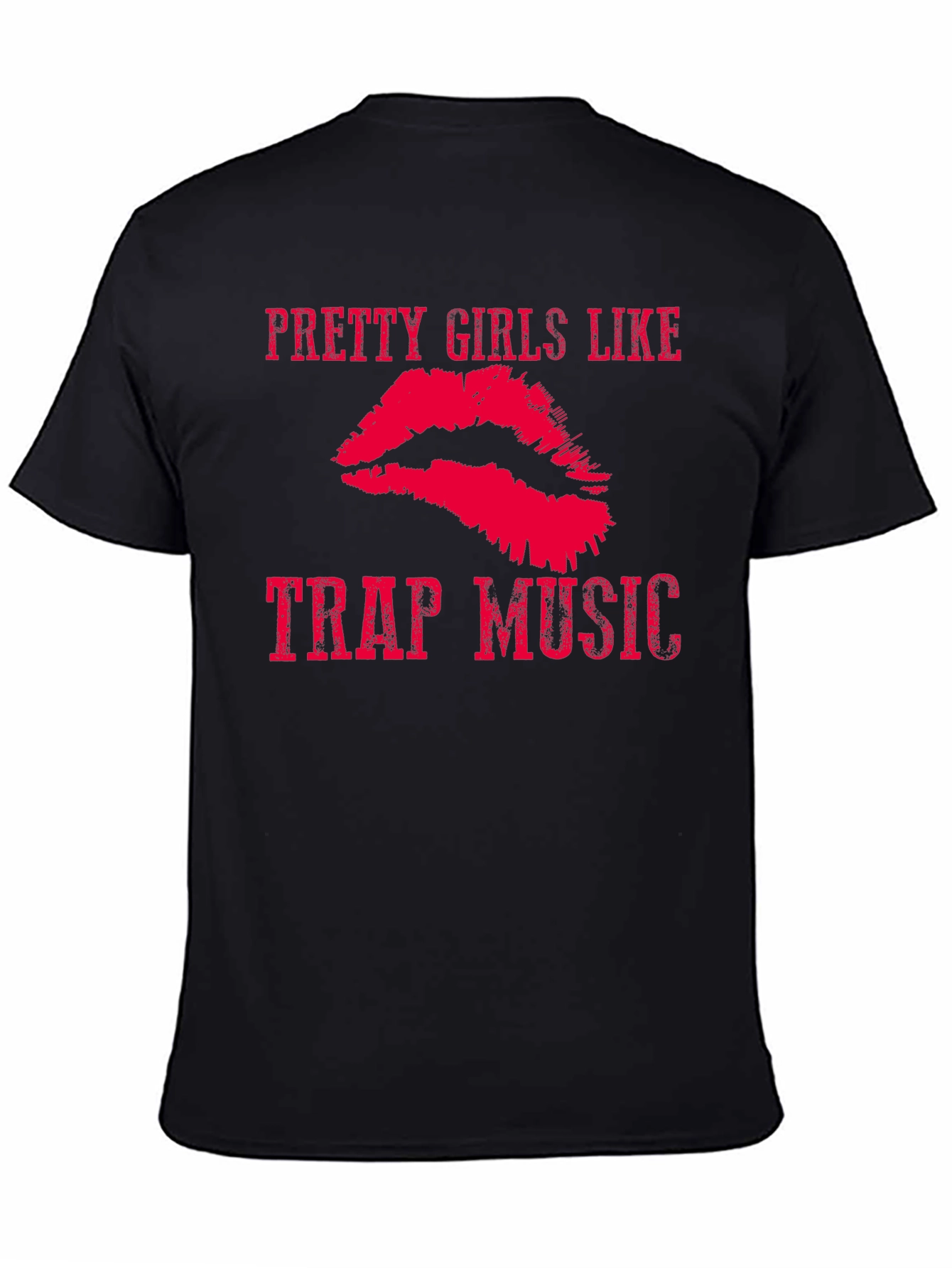 Black Pretty Girls Like Trap Music Graphic Tee view 4