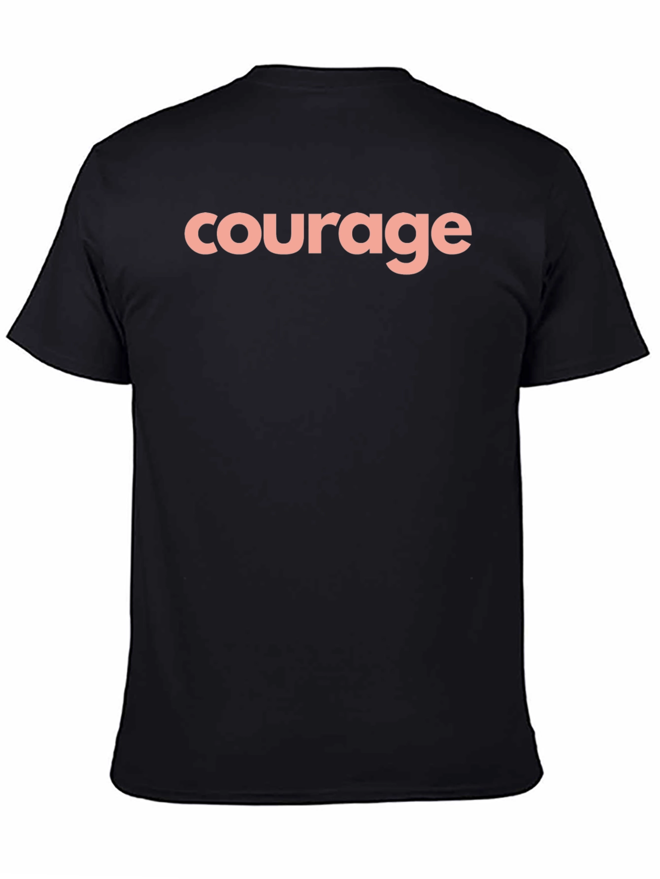 Black Courage Crew Neck T-Shirt - Black view 4