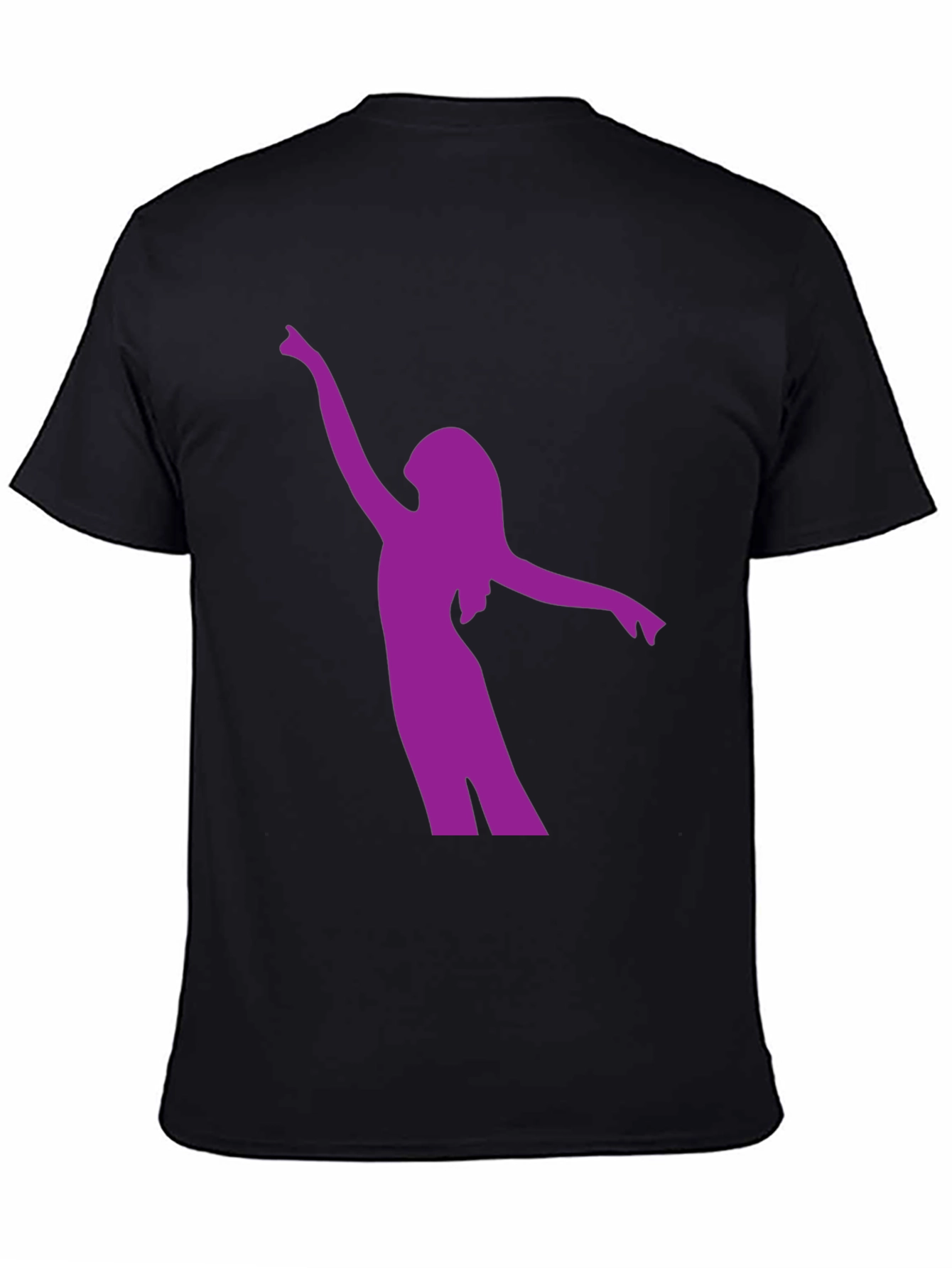 Black Silhouette Dancer Graphic Tee - Black view 4