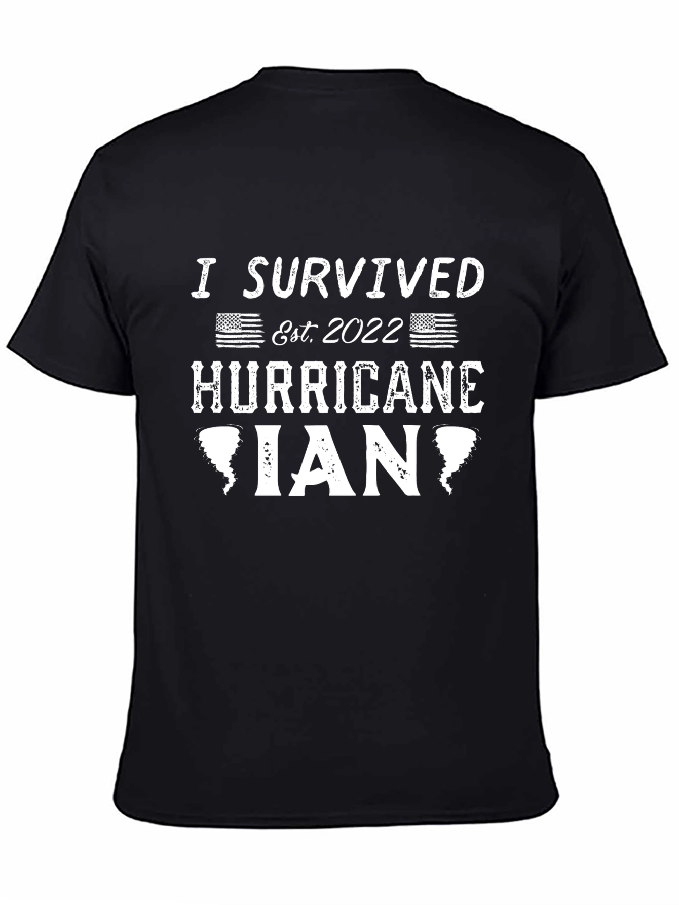 Black I Survived Hurricane Ian T-Shirt - Est. 2022 view 4