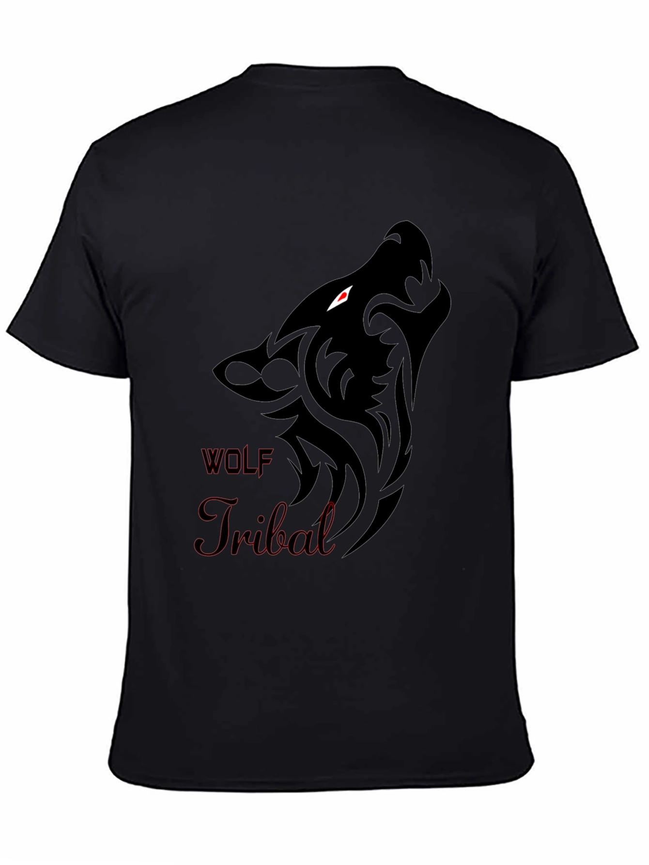 Tribal Wolf Graphic T-Shirt - Bold Design - 4