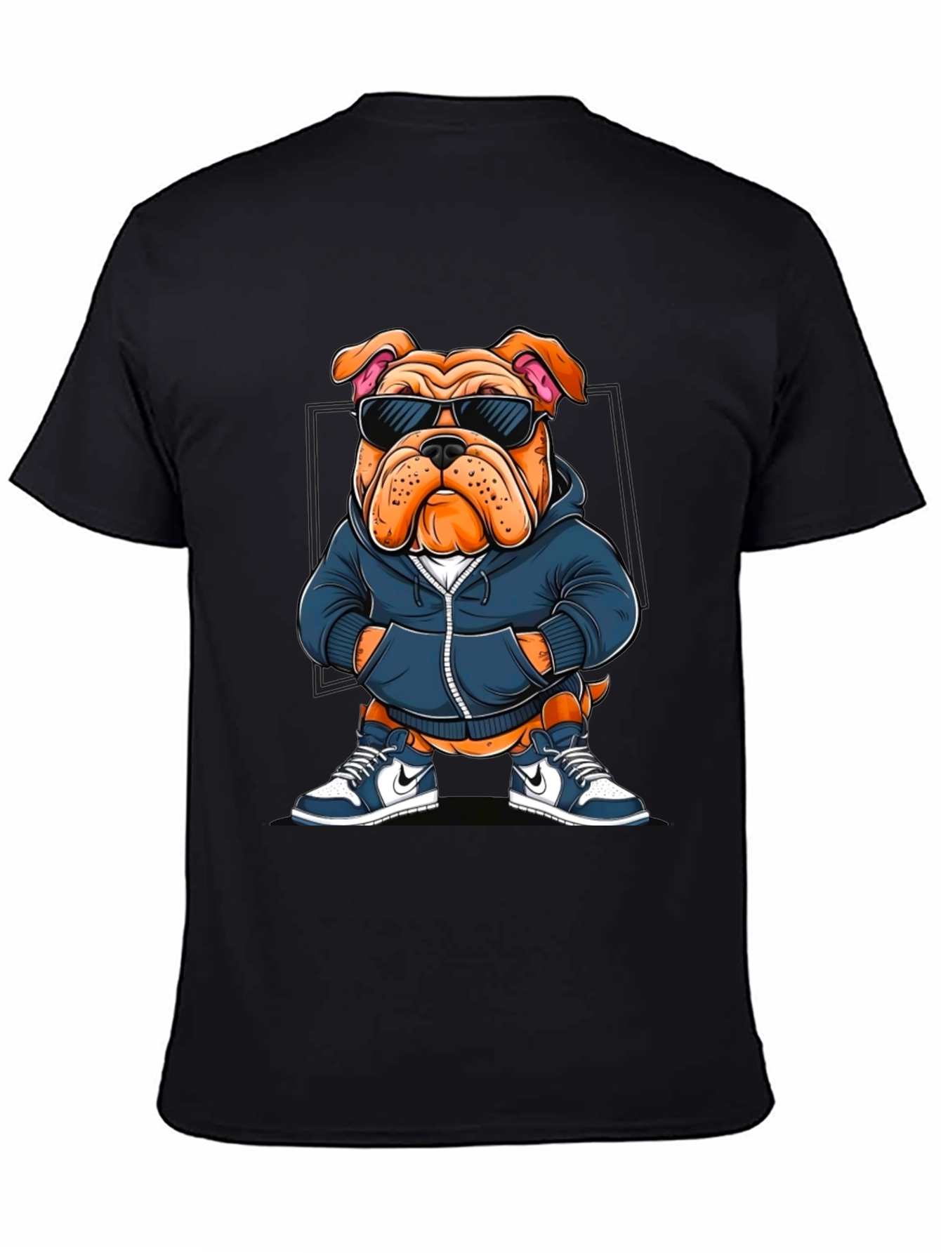 Cool Bulldog Graphic Tee - Trendy Canine Style - 4