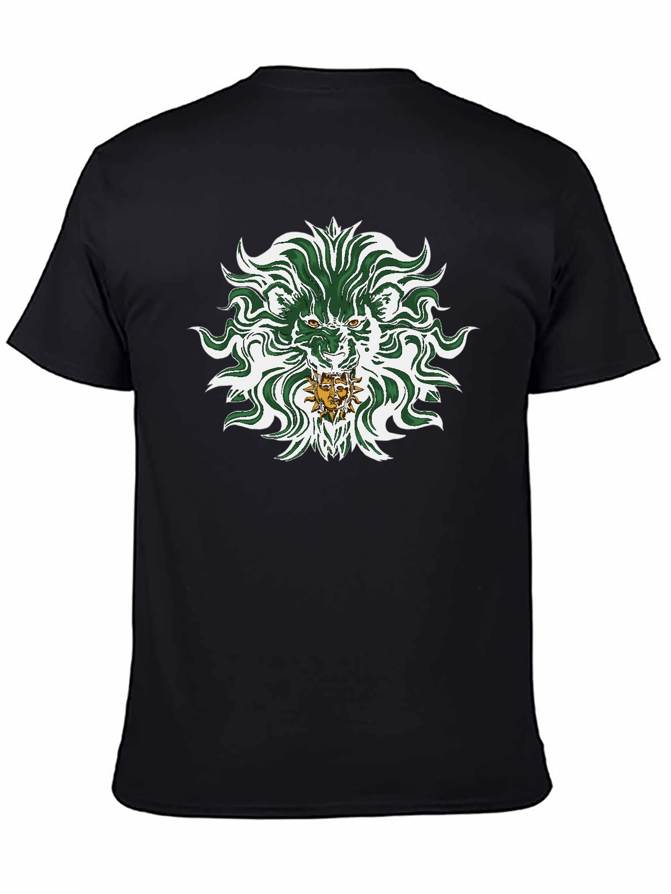 Black Lion Graphic Print T-Shirt - Stylish Men's Tee view 4